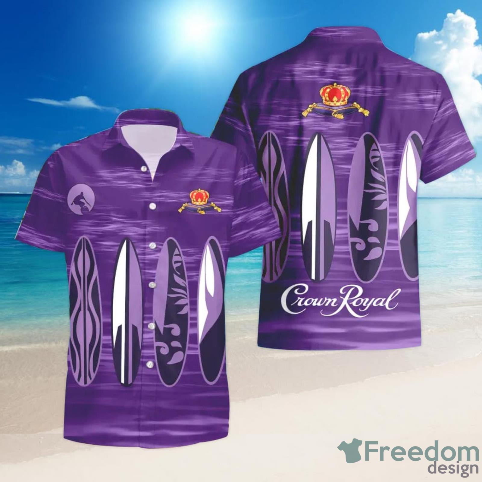 Crown Royal Purple Aloha Hawaiian Shirt And Short Gift For Men And Women