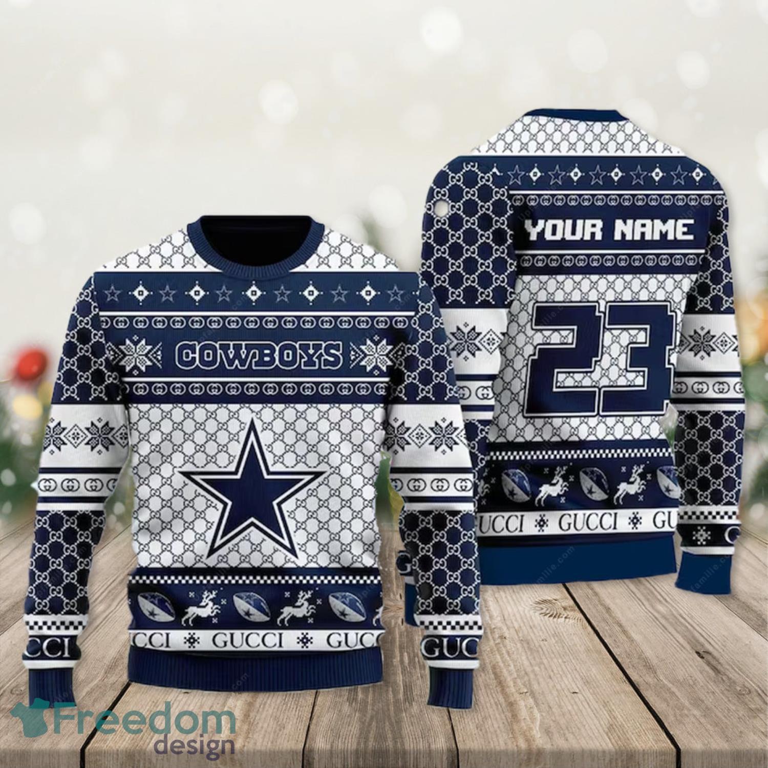 Dallas Cowboys Ugly Sweater Best Xmas 3D Ugly Christmas Sweater