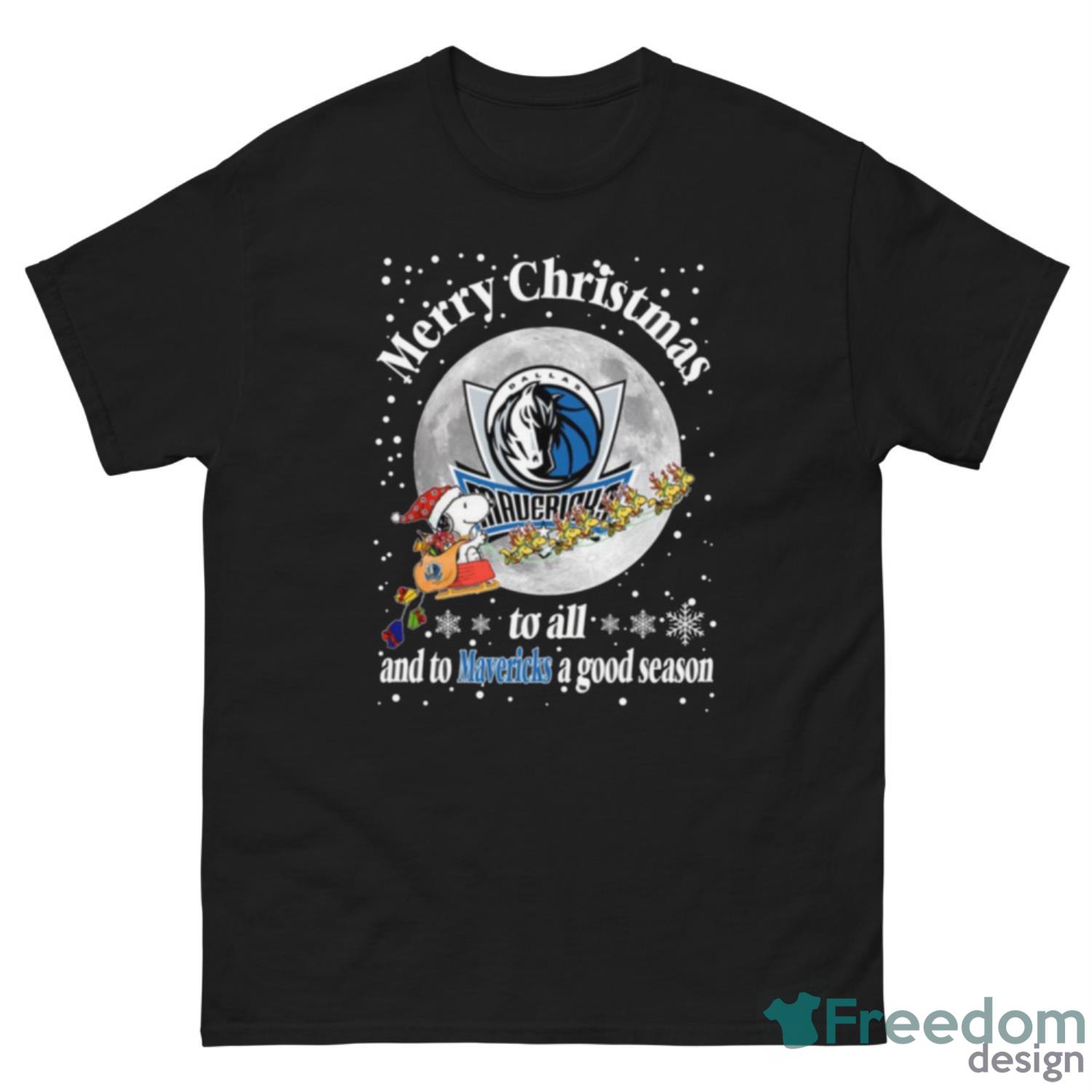 Dallas Mavericks Merry Christmas To All And To Mavericks A Good Season NBA Basketball Sports T Shirt - G500 Men’s Classic Tee