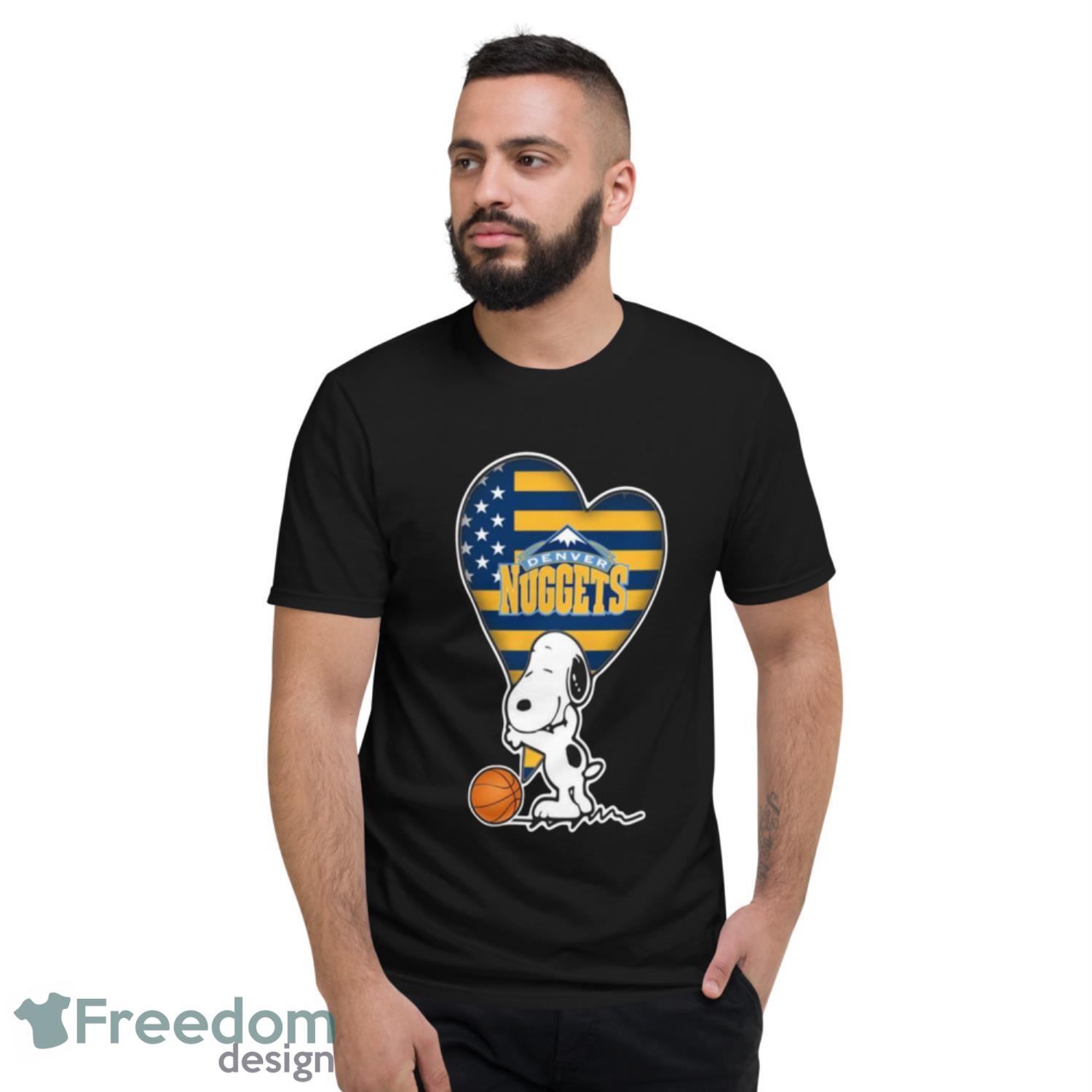 Snoopy And Charlie Brown Happy Denver Broncos Fans Unisex Jersey Tee 