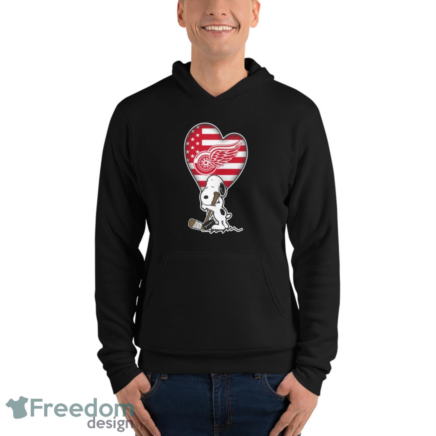 Detroit Red Wings NHL Hockey The Peanuts Movie Adorable Snoopy T Shirt - Unisex Fleece Pullover Hoodie Detroit Red Wings NHL Hockey The Peanuts Movie Adorable Snoopy T Shirt - Unisex Fleece Pullover Hoodie