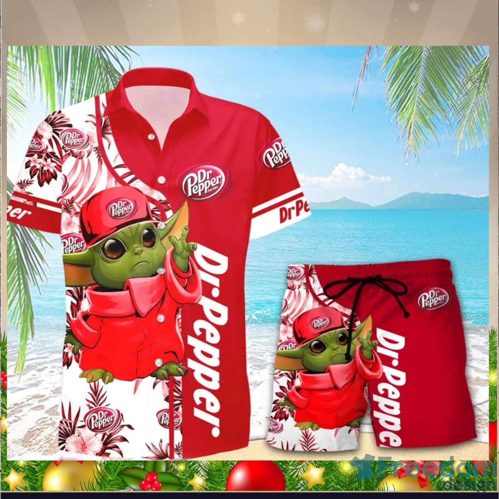 Cardinals Baby Yoda Star Wars Beach Summer Hawaiian Shirt Full Over Print -  Freedomdesign