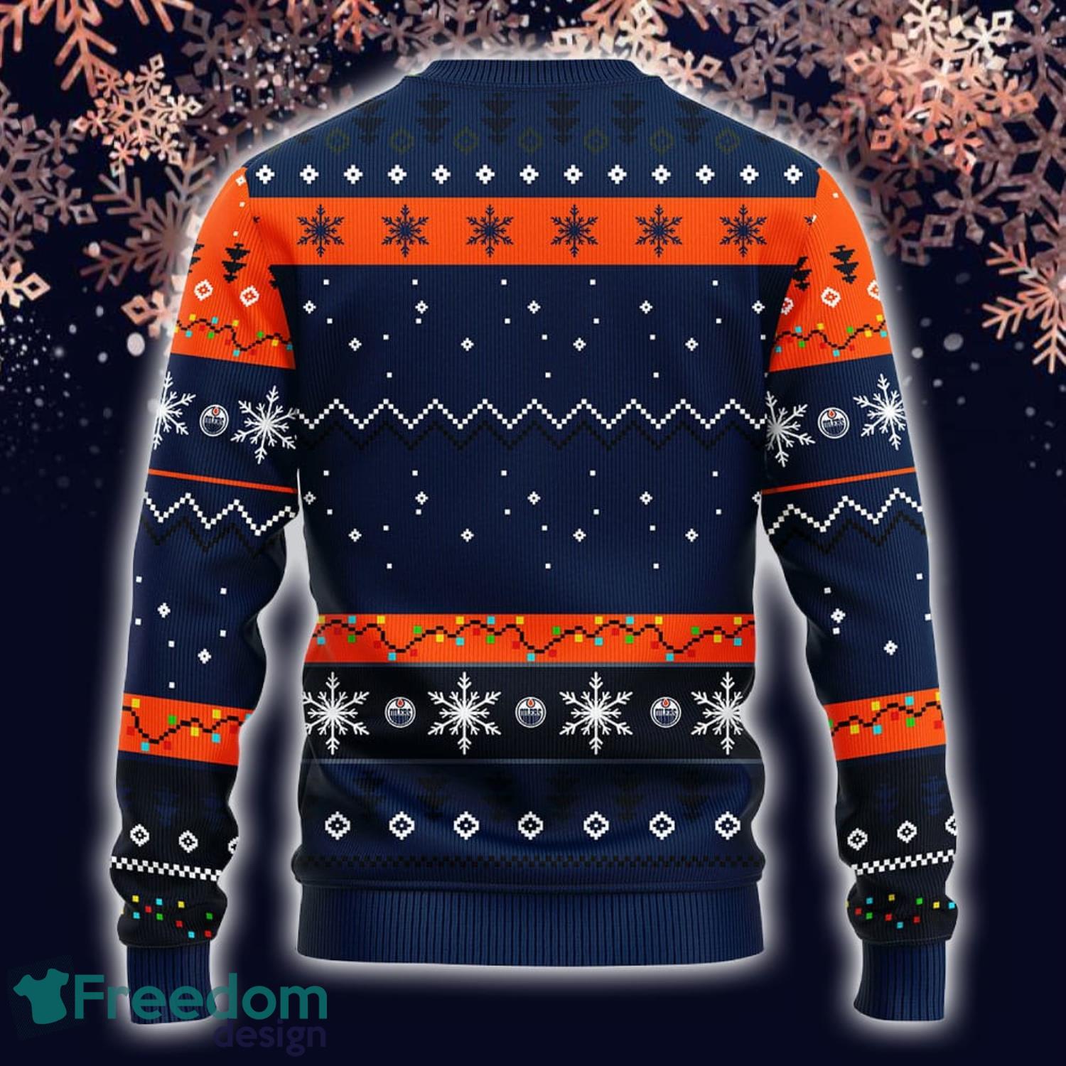 Edmonton Oilers NHL Team Dabbing Santa Claus Funny Christmas Gift Men And  Women Ugly Christmas Sweater - Freedomdesign