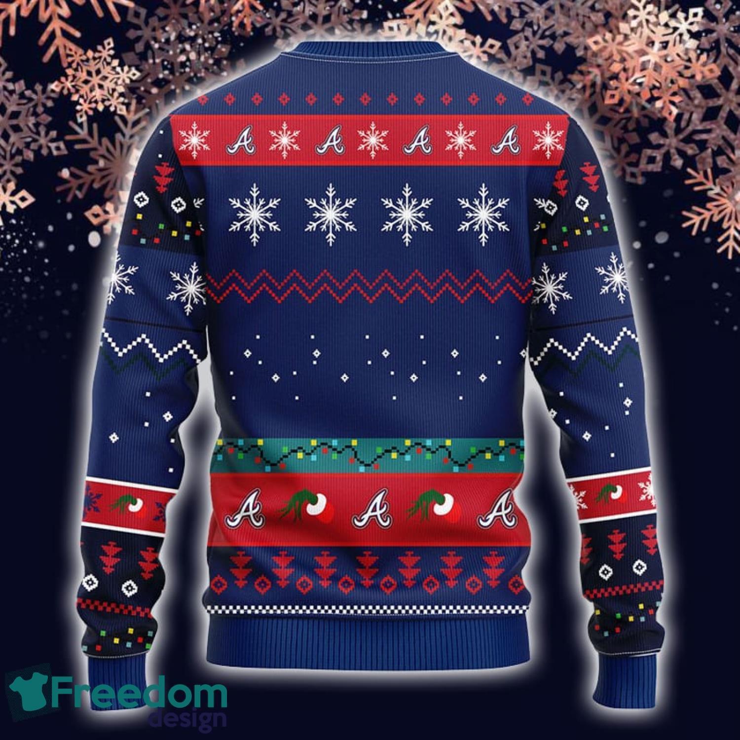 Merry Funny Atlanta Braves Gifts For Fan Merry Christmas Tree Ugly Xmas  Sweater - Freedomdesign