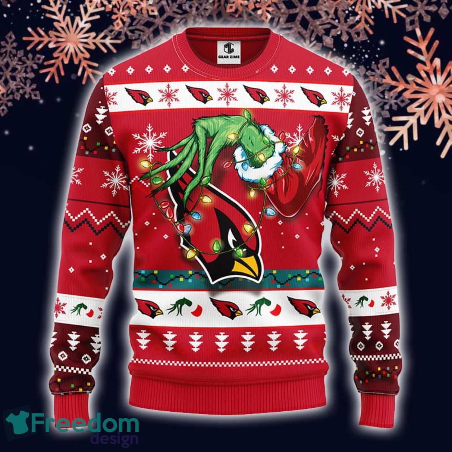 Arizona Cardinals Fans Santa Claus Ugly Christmas Sweater Gift -  Freedomdesign