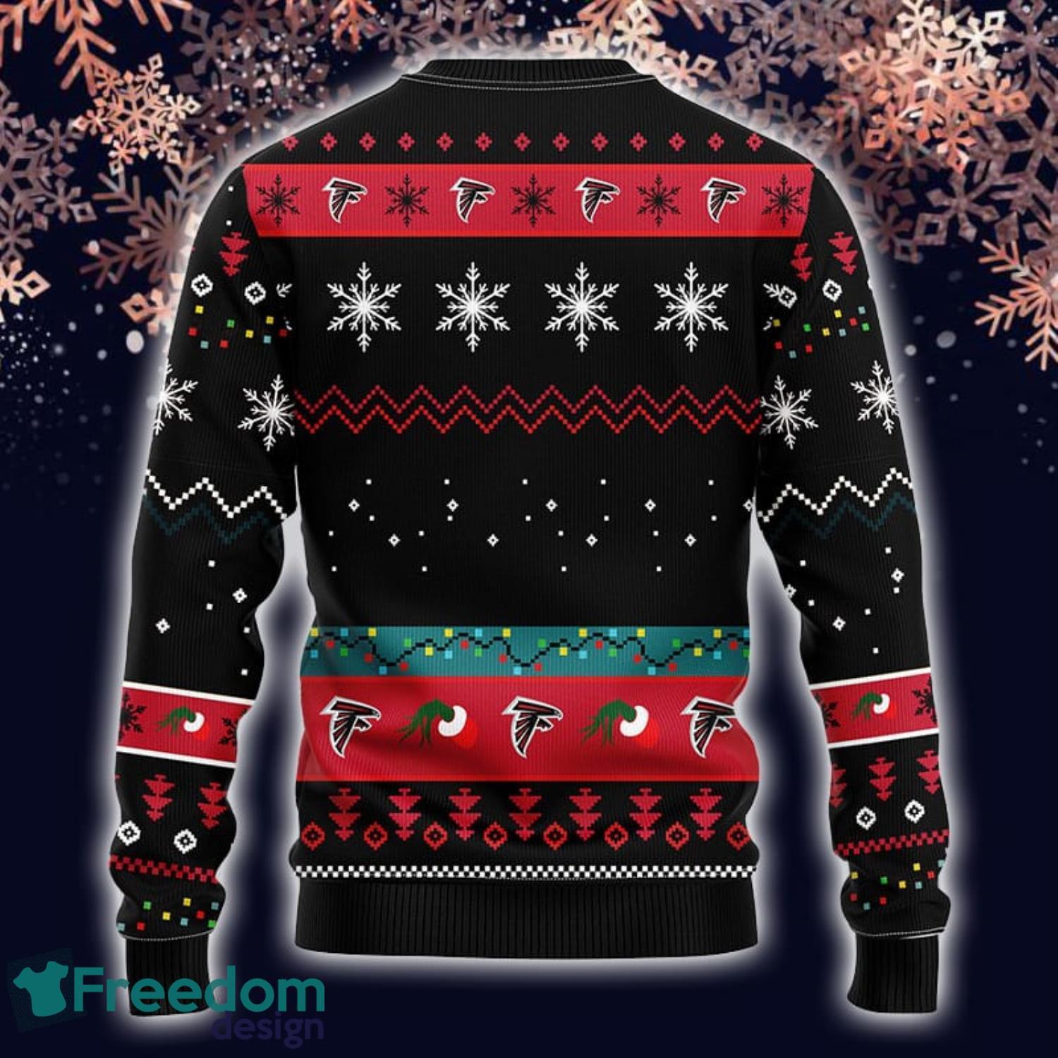 Atlanta Falcons American NFL Football Team Logo Cute Grinch 3D Men And  Women Ugly Sweater Shirt For Sport Lovers On Christmas - Limotees