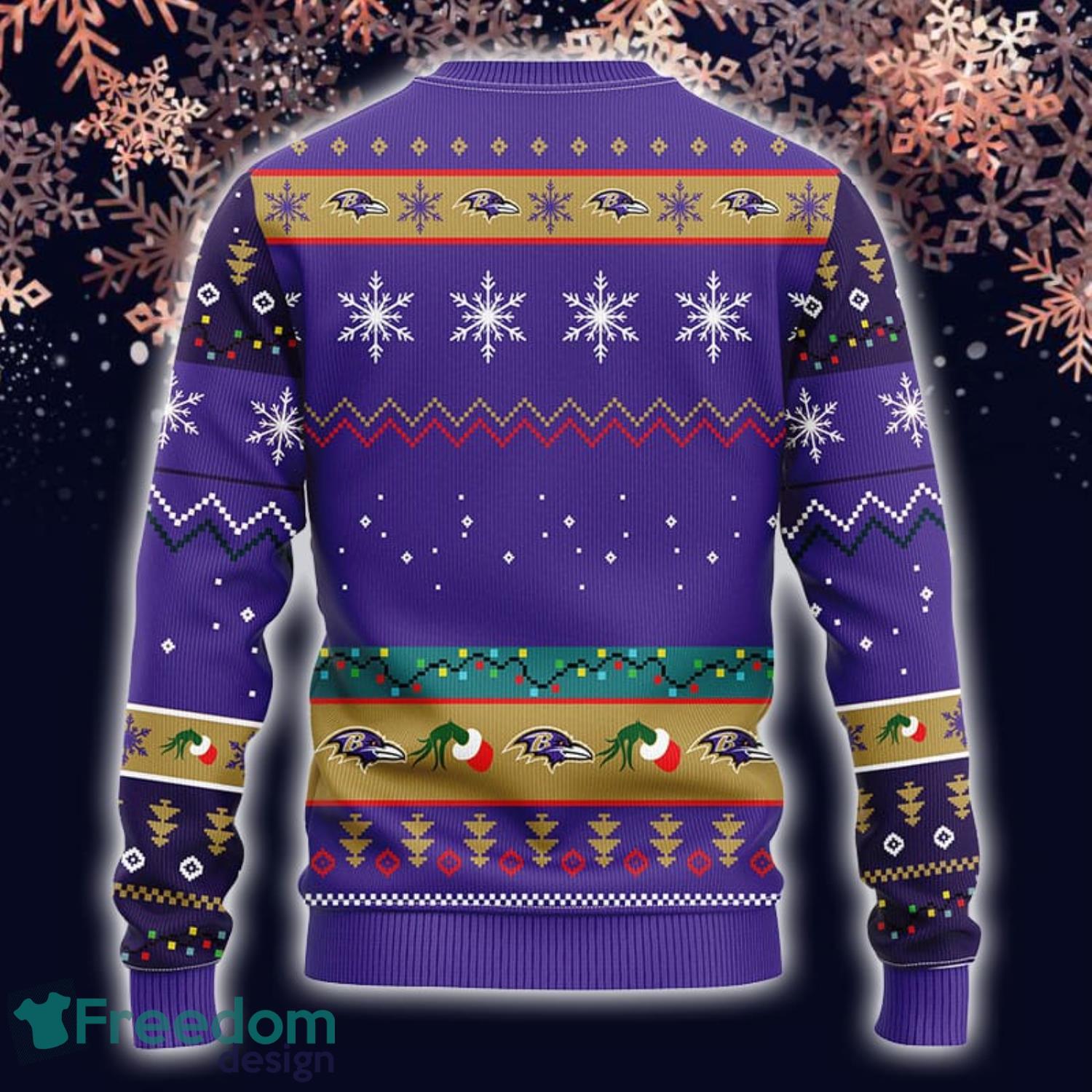 Baltimore Ravens Christmas Grinch Ugly Christmas Sweater - Shirt Low Price