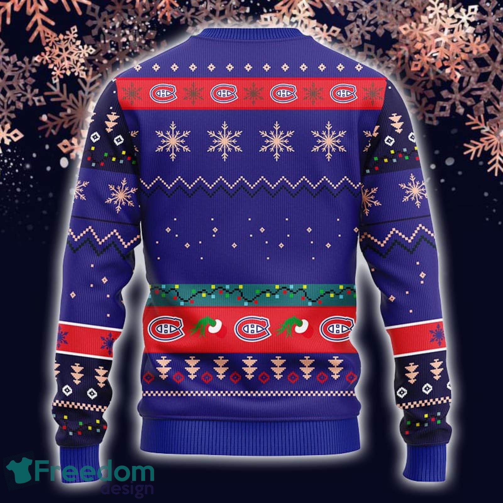 For NHL Fans St. Louis Blues Grinch Hand Funny Christmas Gift Men And Women Ugly  Christmas Sweater - Freedomdesign