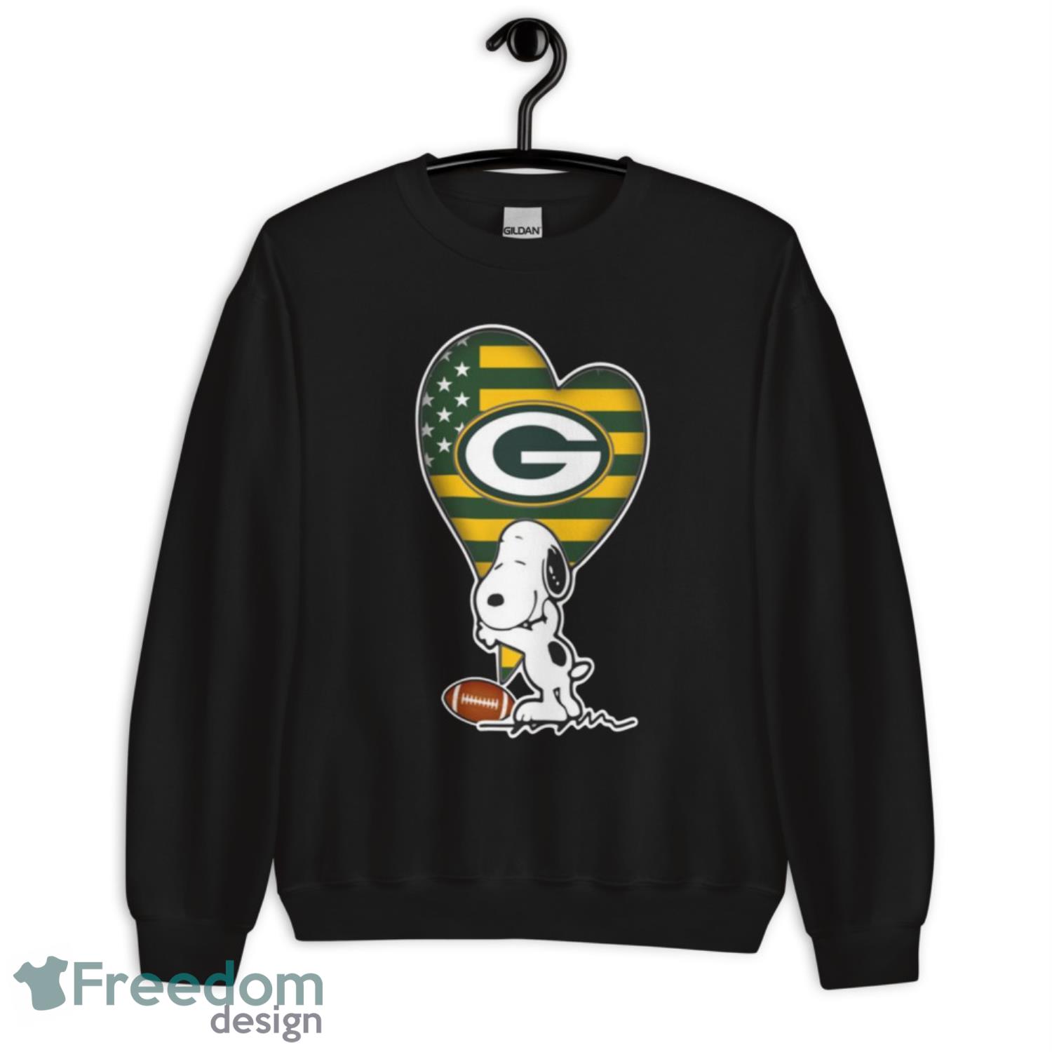 Green Bay Packers NFL Football The Peanuts Movie Adorable Snoopy T