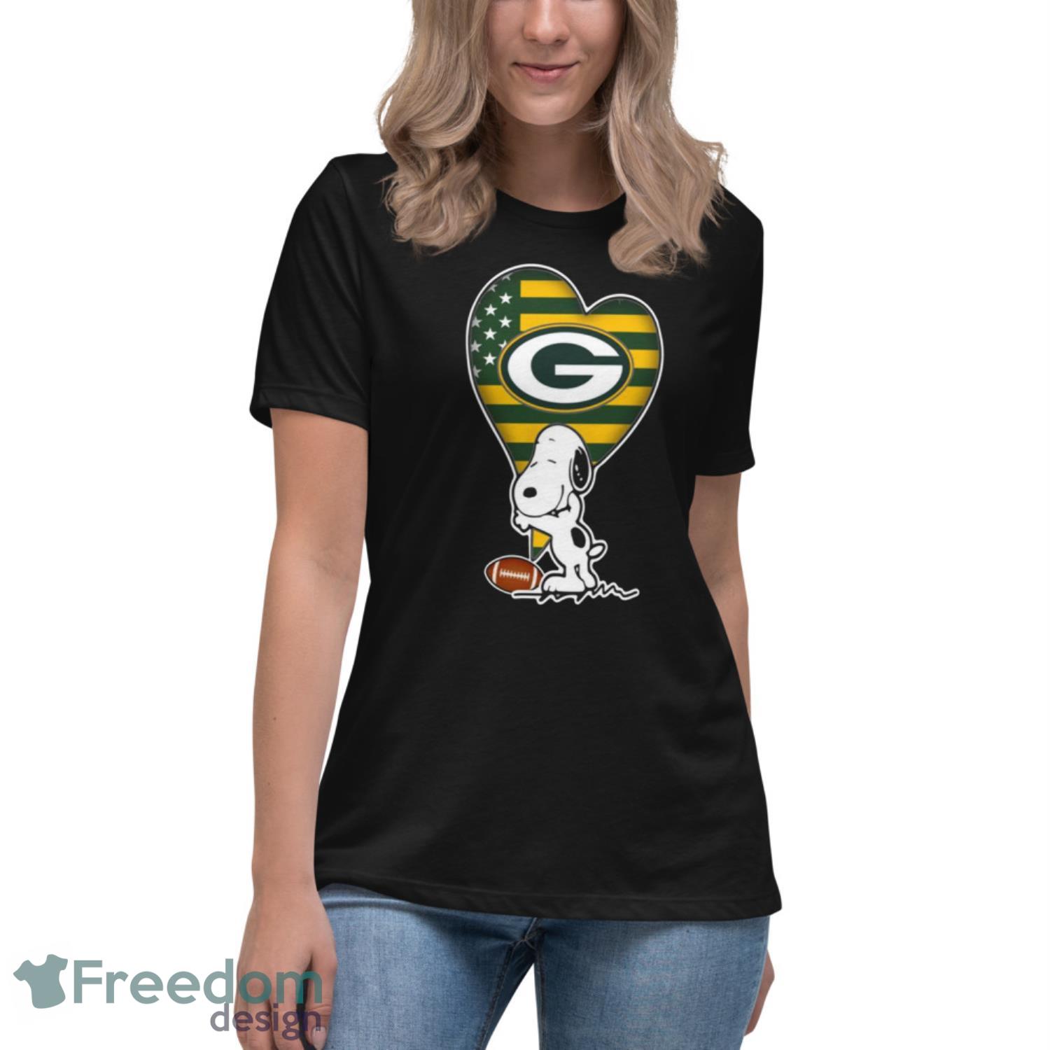 Green Bay Packers NFL Football The Peanuts Movie Adorable Snoopy T Shirt -  Freedomdesign