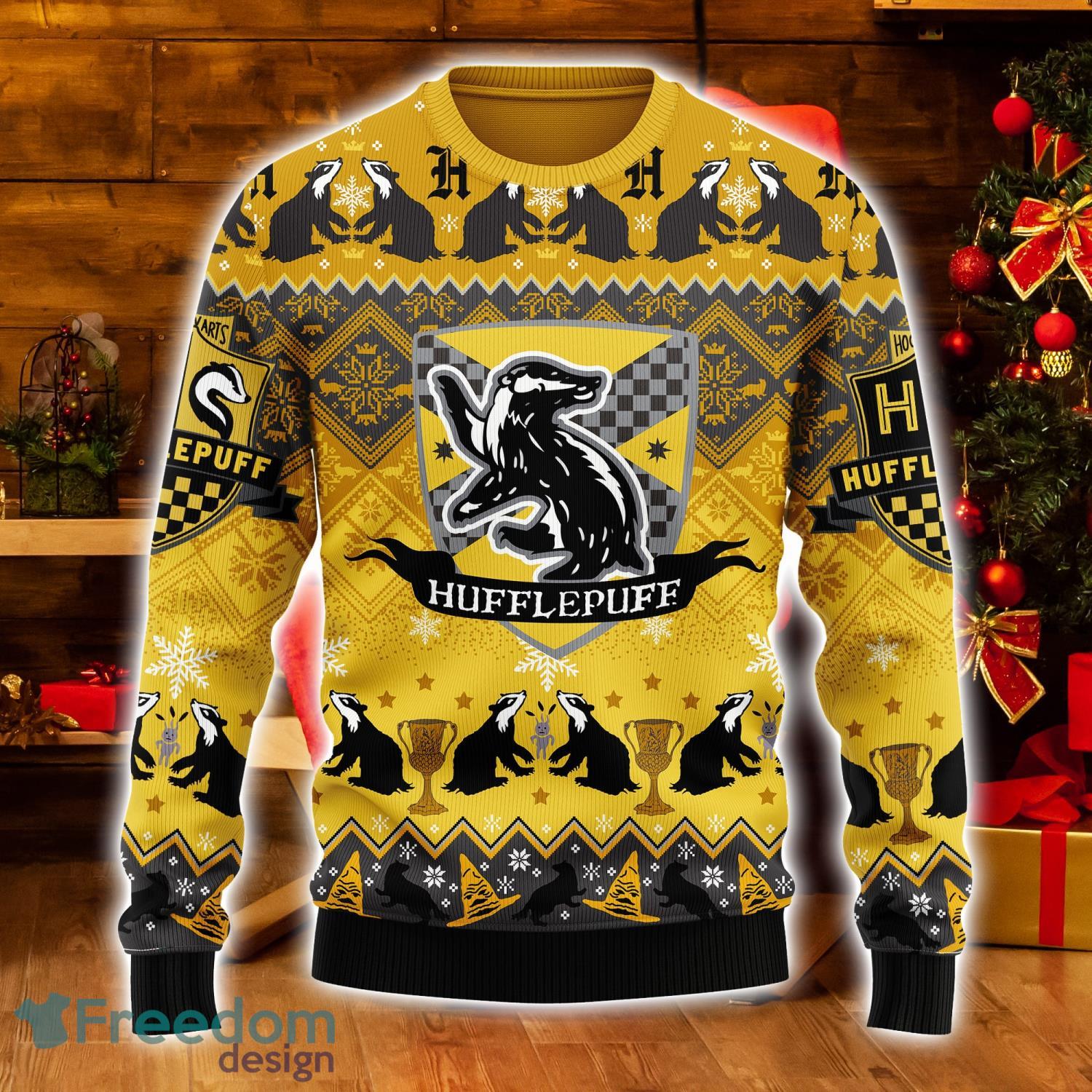 Harry Potter Hufflepuff Ugly Christmas Sweater Xmas Men And Women Christmas  Gift - Freedomdesign