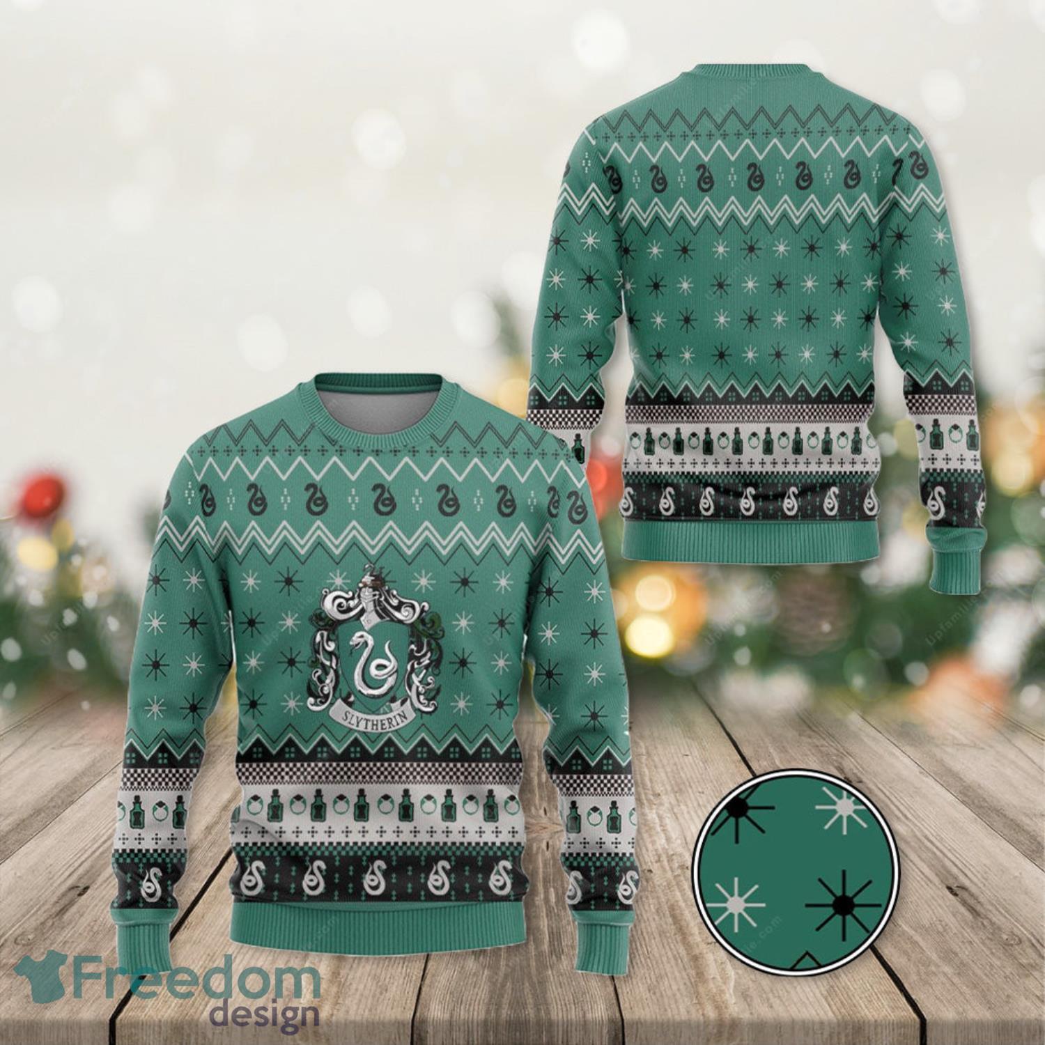 Slytherin Through The Snow Ugly Christmas Sweater Christmas Gifts