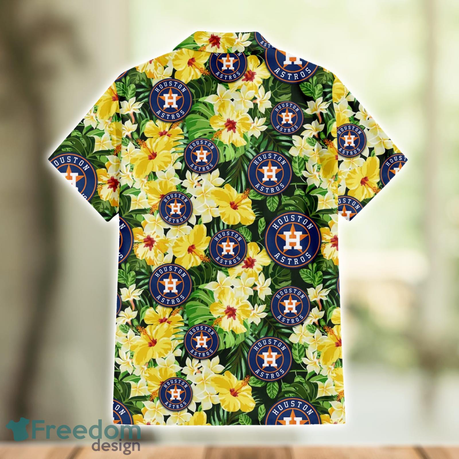 Houston Astros Tropical Flower Hawaiian Shirt & Short