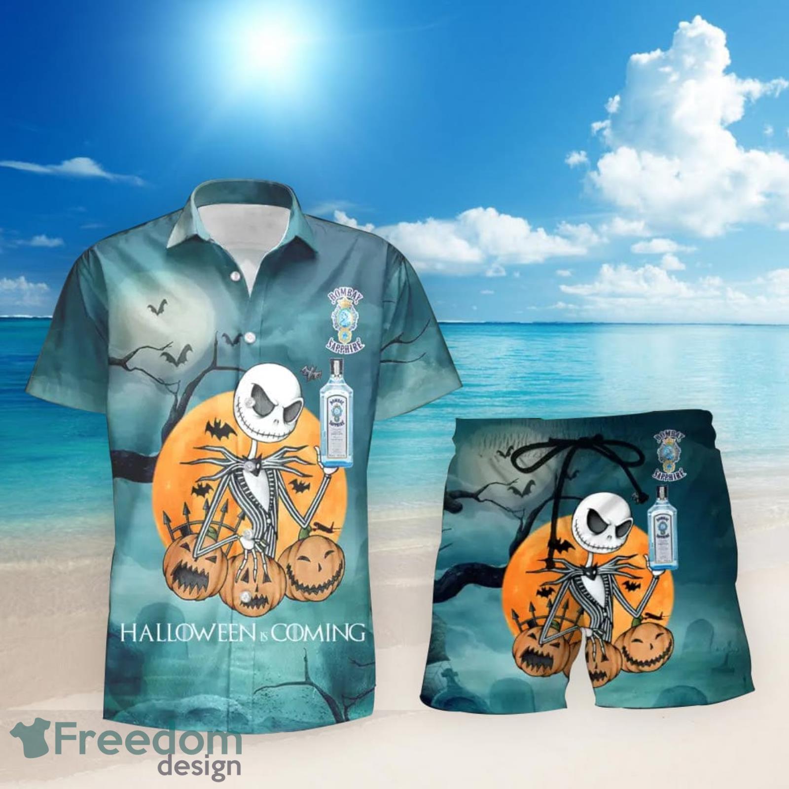 Jagermeister Hawaiian Sea Island Pattern Hawaiian Shirt, Summer Beer  Hawaiian Shirt - Trendy Aloha