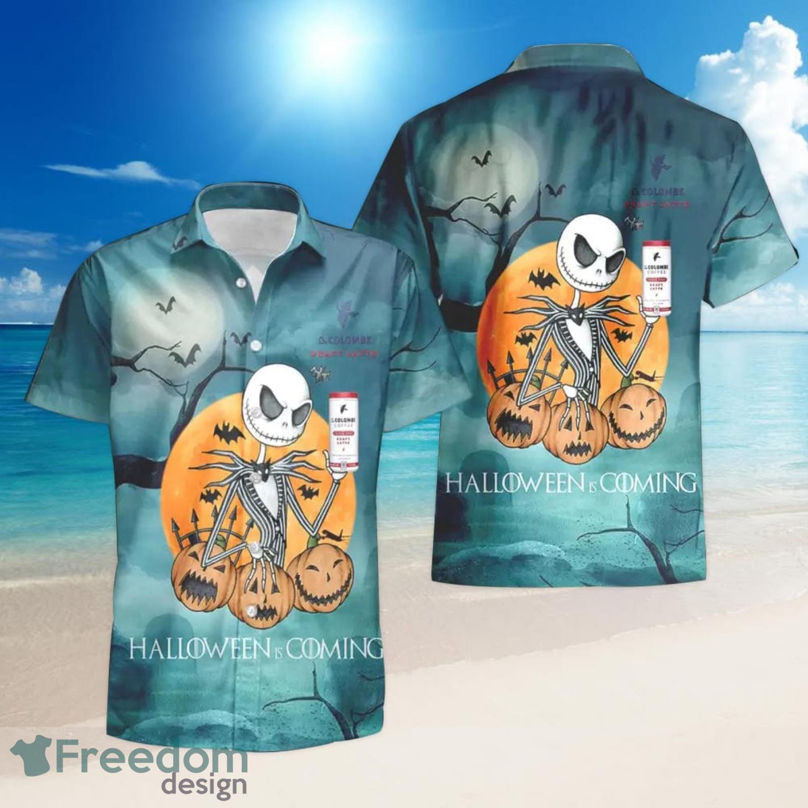 Denver Broncos Jack Skellington All Over Printed 3D Shirt Halloween Gift  For Fans