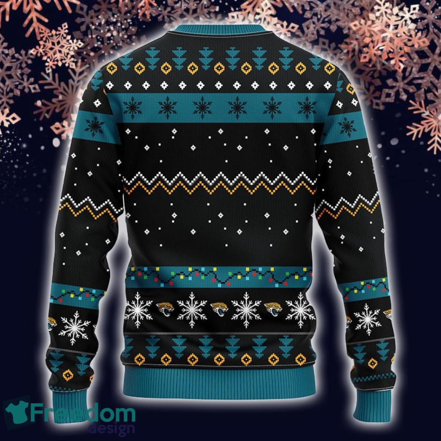 Jacksonville Jaguars Christmas Santa Claus Ugly Christmas Sweater -  Freedomdesign