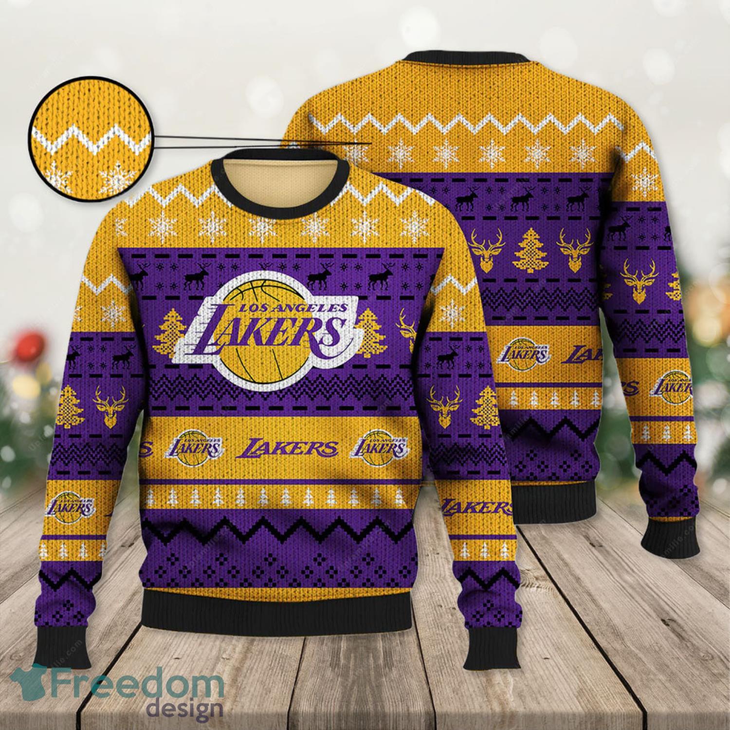 Chibi Los Angeles Lakers Champions For For Men And Women Lakers Full Print Ugly  Christmas Sweater