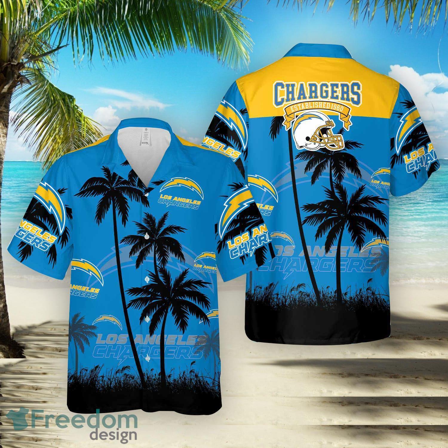 Los Angeles Chargers NFL Vintage Coconut Tropical Hawaiian Shirt