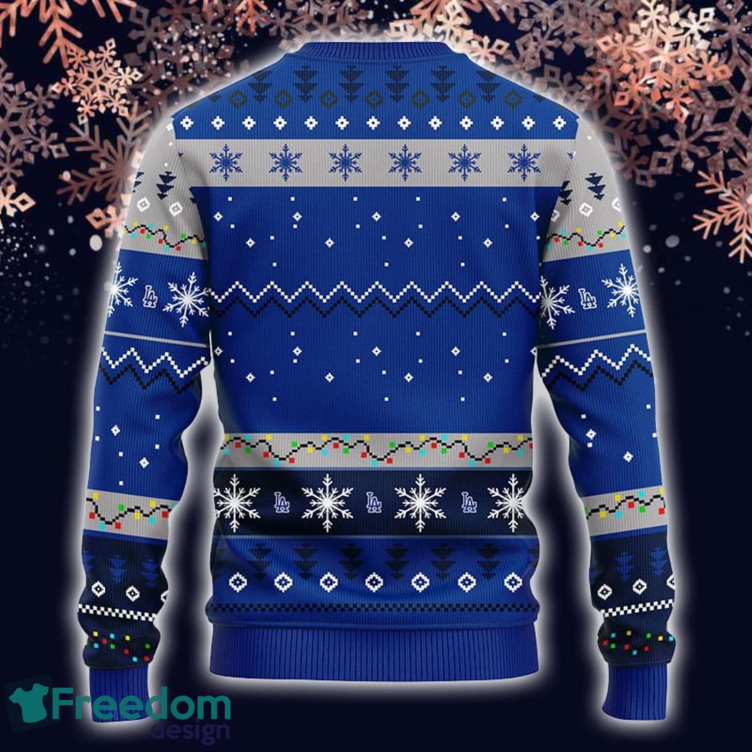 Los Angeles Dodgers MLB Team HoHoHo Mickey Funny Xmas Christmas Gift Men  And Women Ugly Christmas Sweater - Freedomdesign