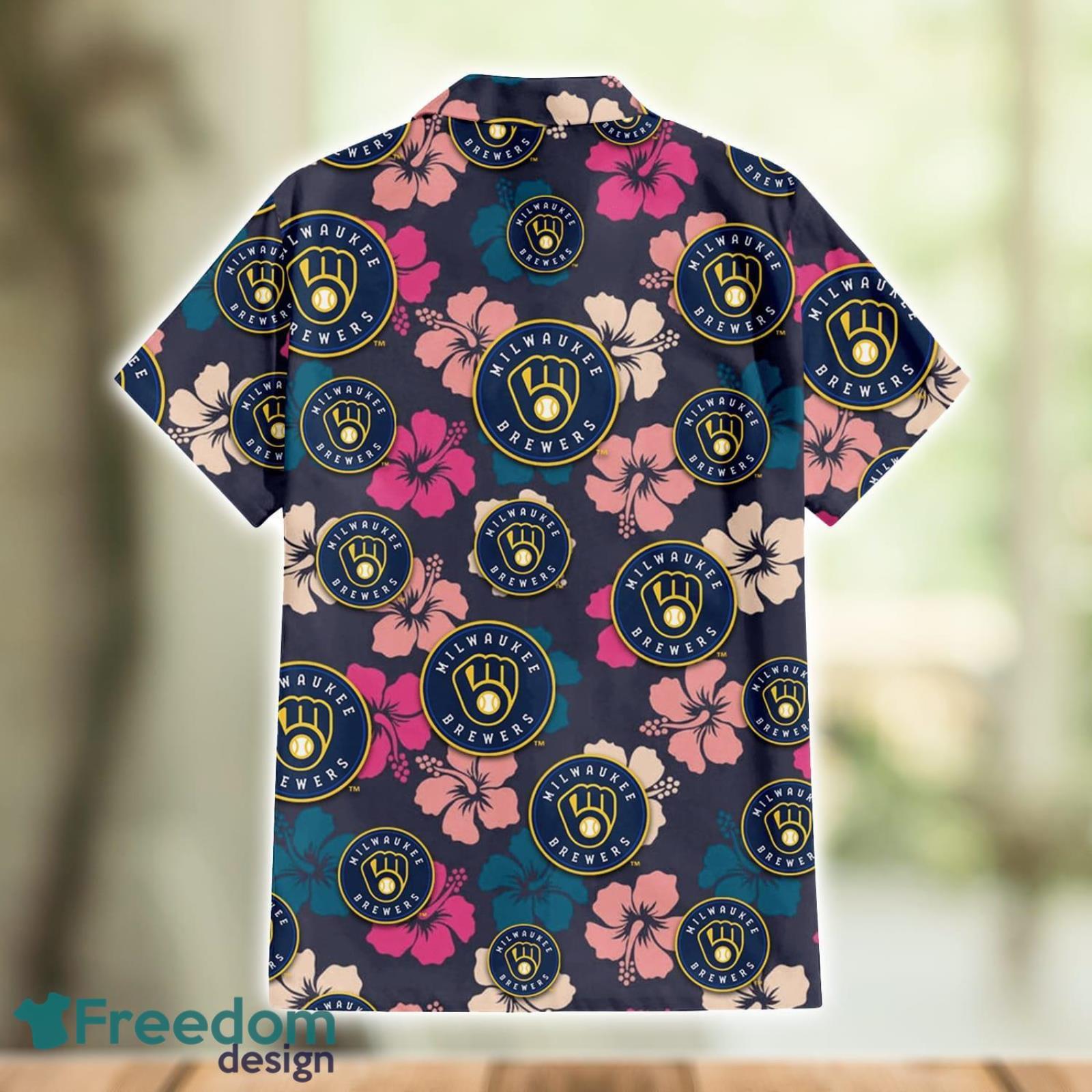Milwaukee Brewers Colorful Hibiscus Tropical Summer Gift Hawaiian Shirt For  Men And Women - Freedomdesign