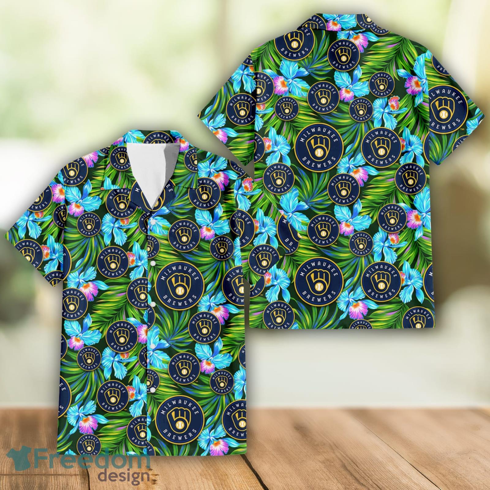 Chicago Cubs Green Leaf Pattern Tropical Hawaiian Shirt For Men