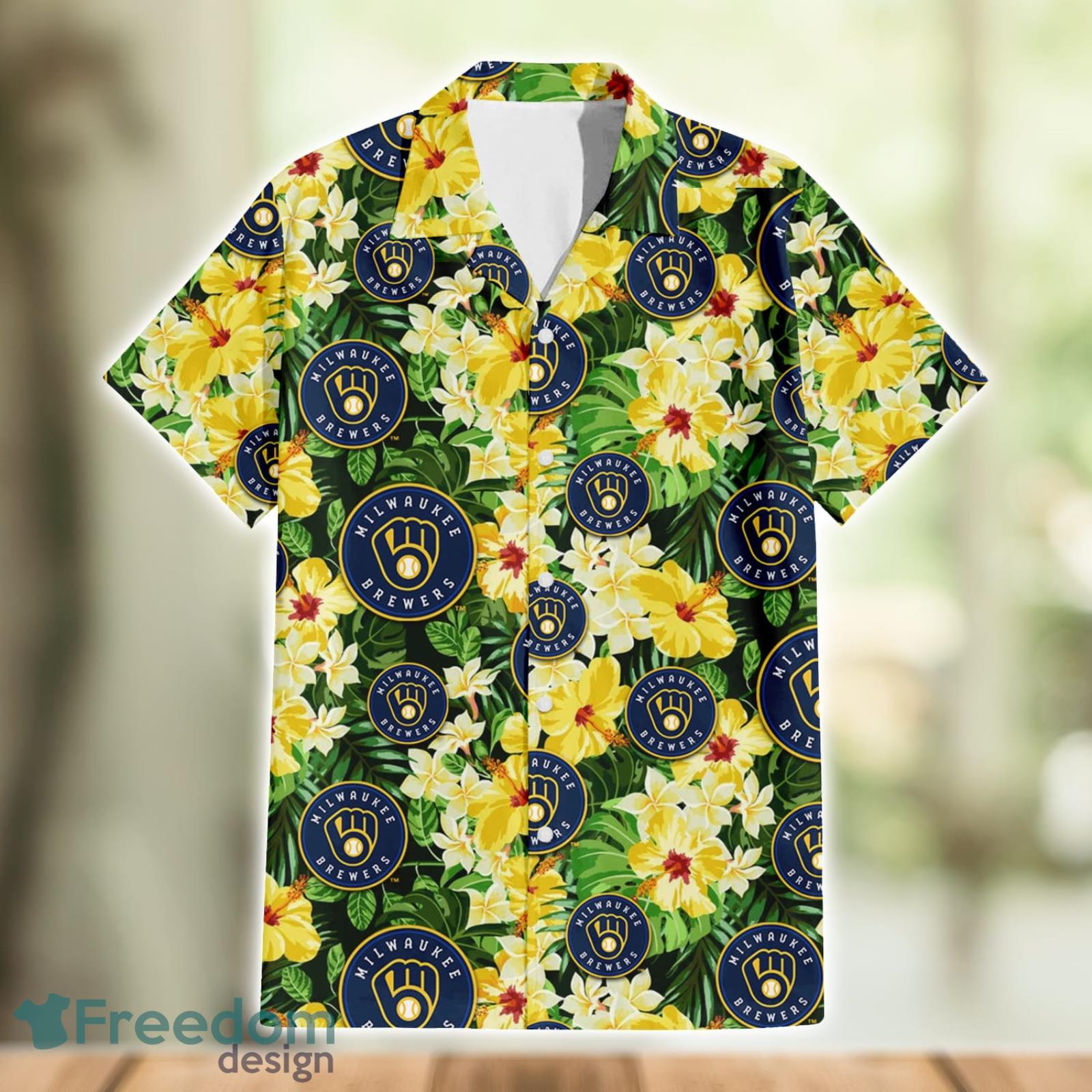 Milwaukee Brewers Limited Edition Hawaiian Shirt And Short Set -  Freedomdesign