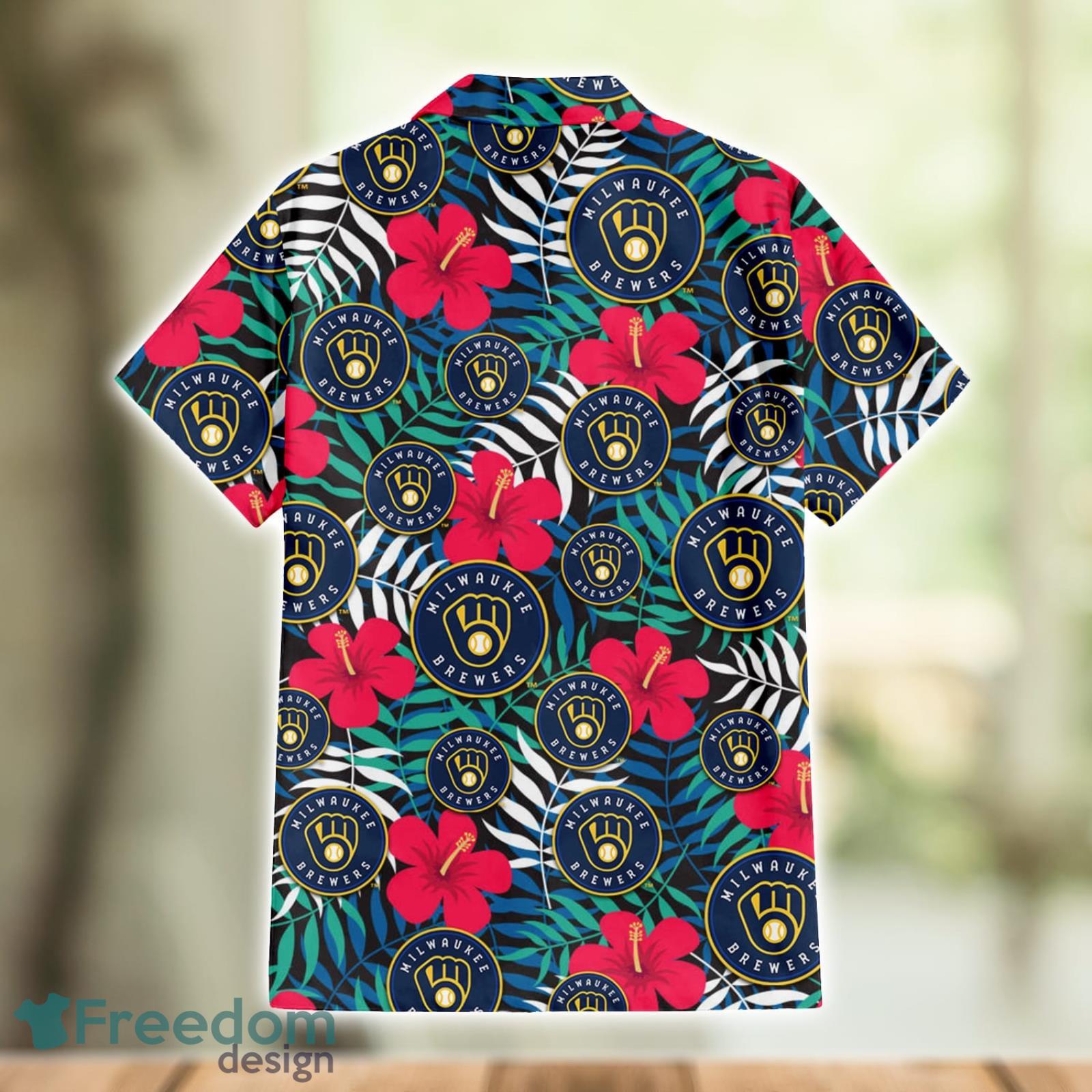 Milwaukee Brewers Hawaiian Shirt And Short For Fans - Freedomdesign