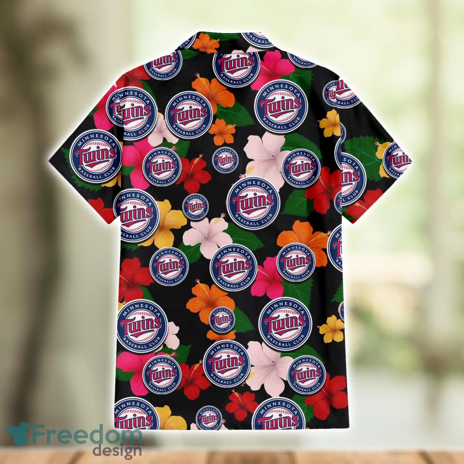 Milwaukee Brewers Logo And Red Pink White Hibiscus 3D Hawaiian