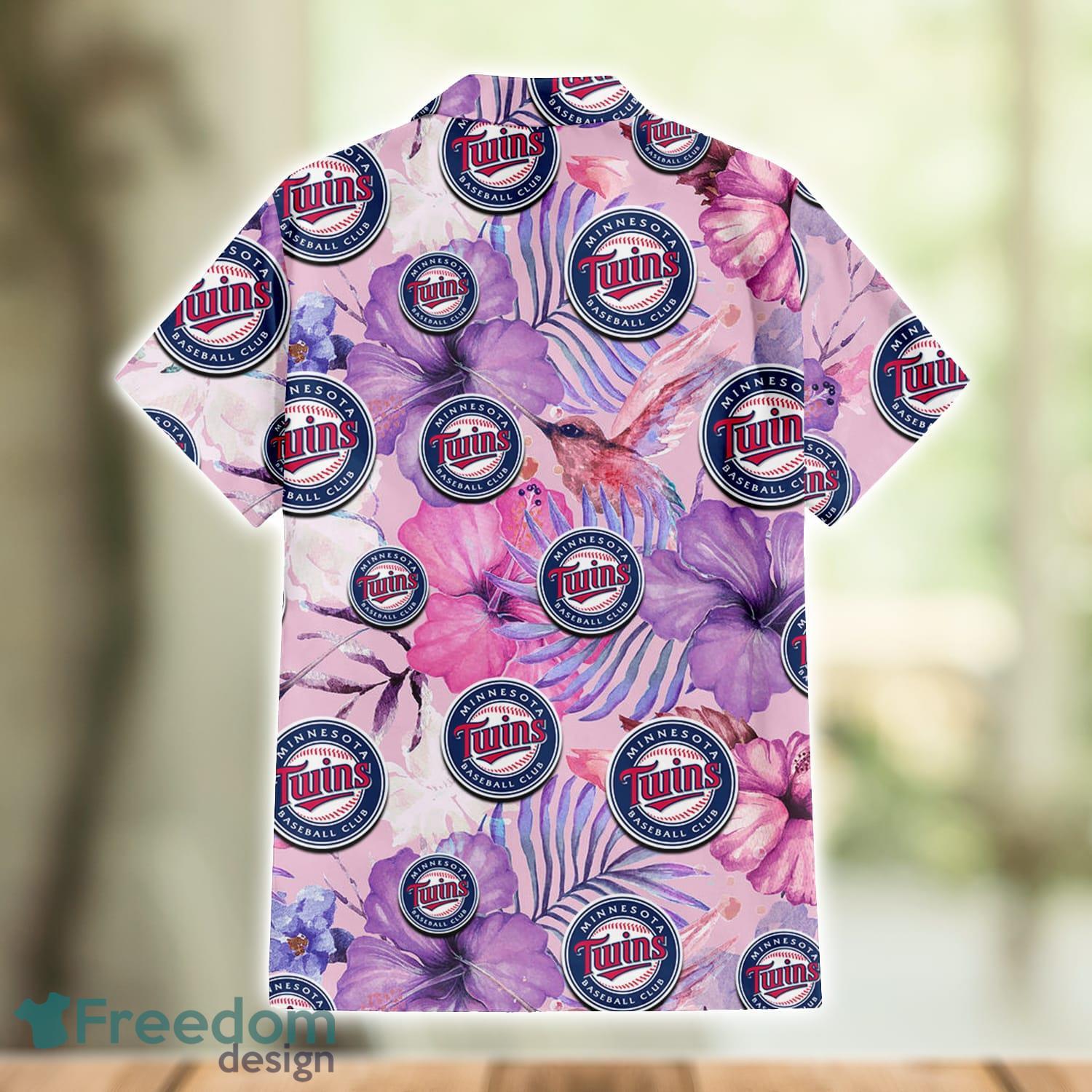 New York Mets Violet Red Blue Leaf Black Background 3D Hawaiian Shirt Gift  For Fans - Freedomdesign