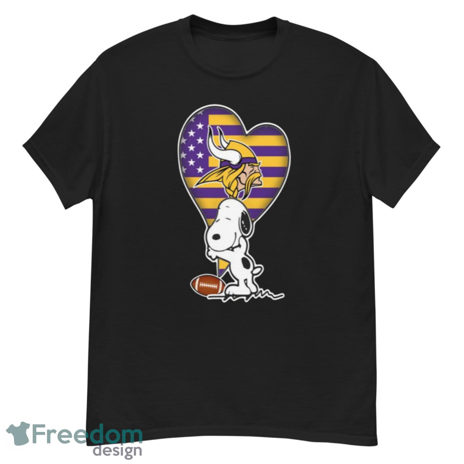 Minnesota Vikings Snoopy and Charlie Brown with Woodstock cartoon T-shirt,  hoodie, sweater, long sleeve and tank top