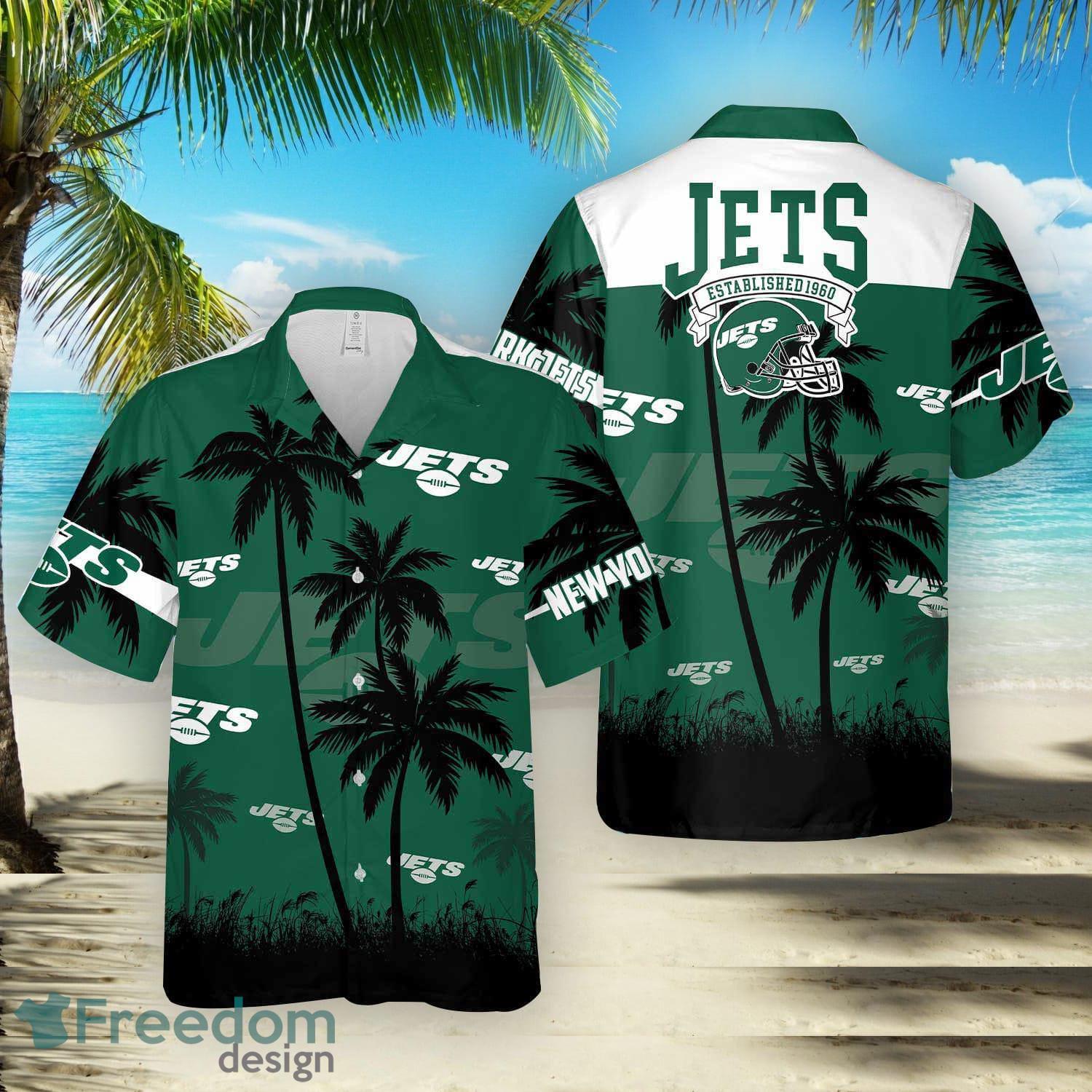 New York Jets Retro Green Hawaiian Shirt