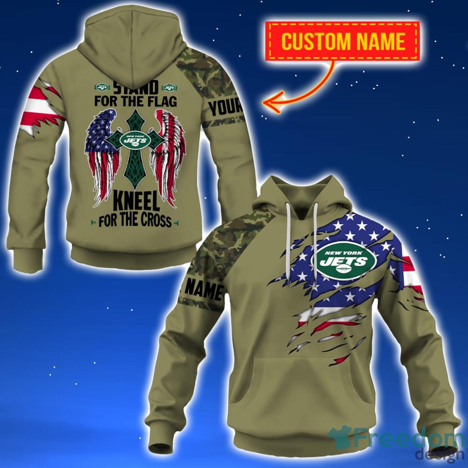 3D Hoodies Custom Men New York Jets All Over Printed 3D Hoodie