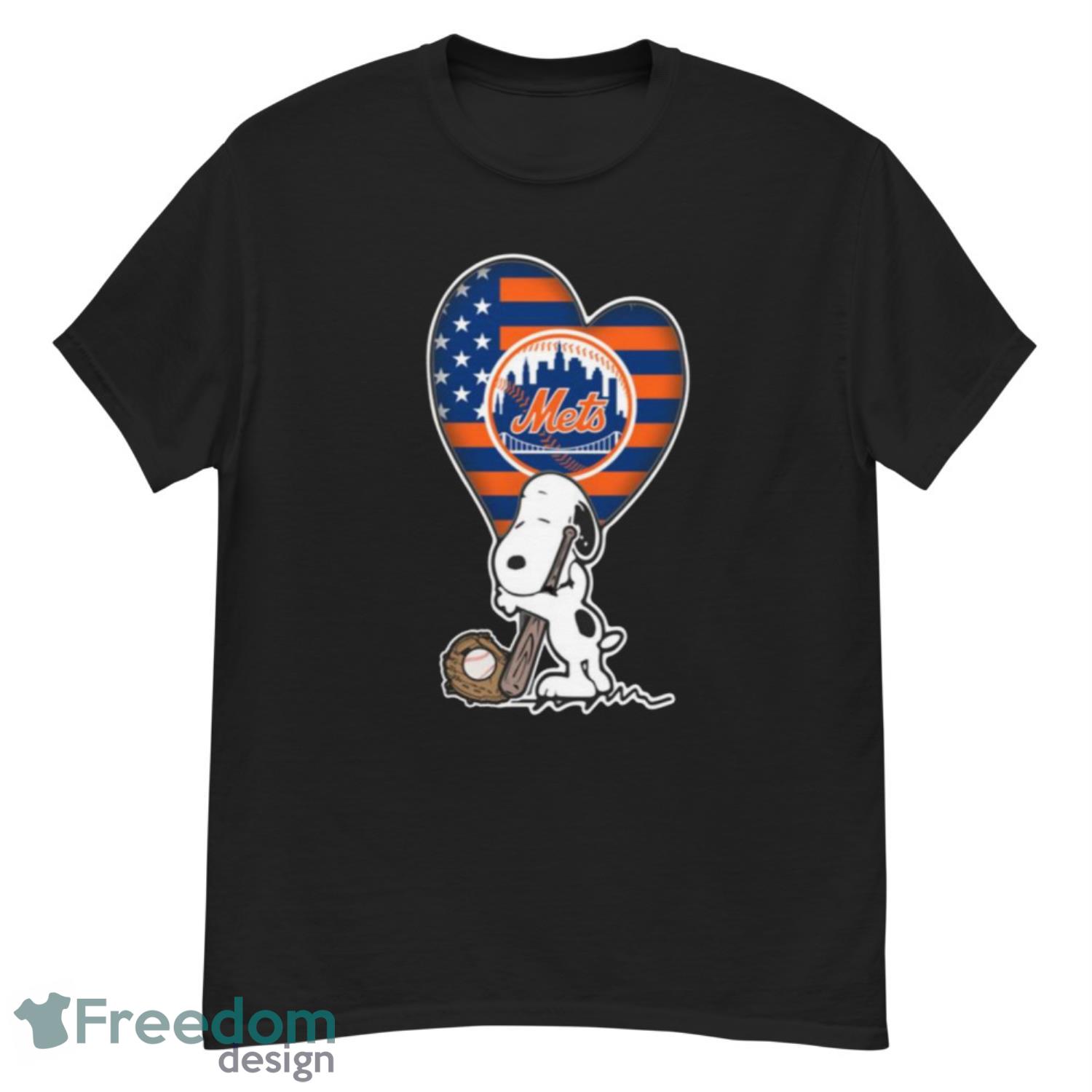 Charlie Brown And Snoopy Playing Baseball New York Mets Mlb 2023