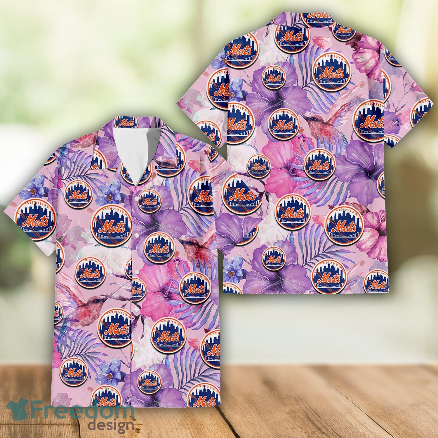 Mets Beach Shirt Mets Troipcal Summer Gift Hawaiian Shirt - Freedomdesign