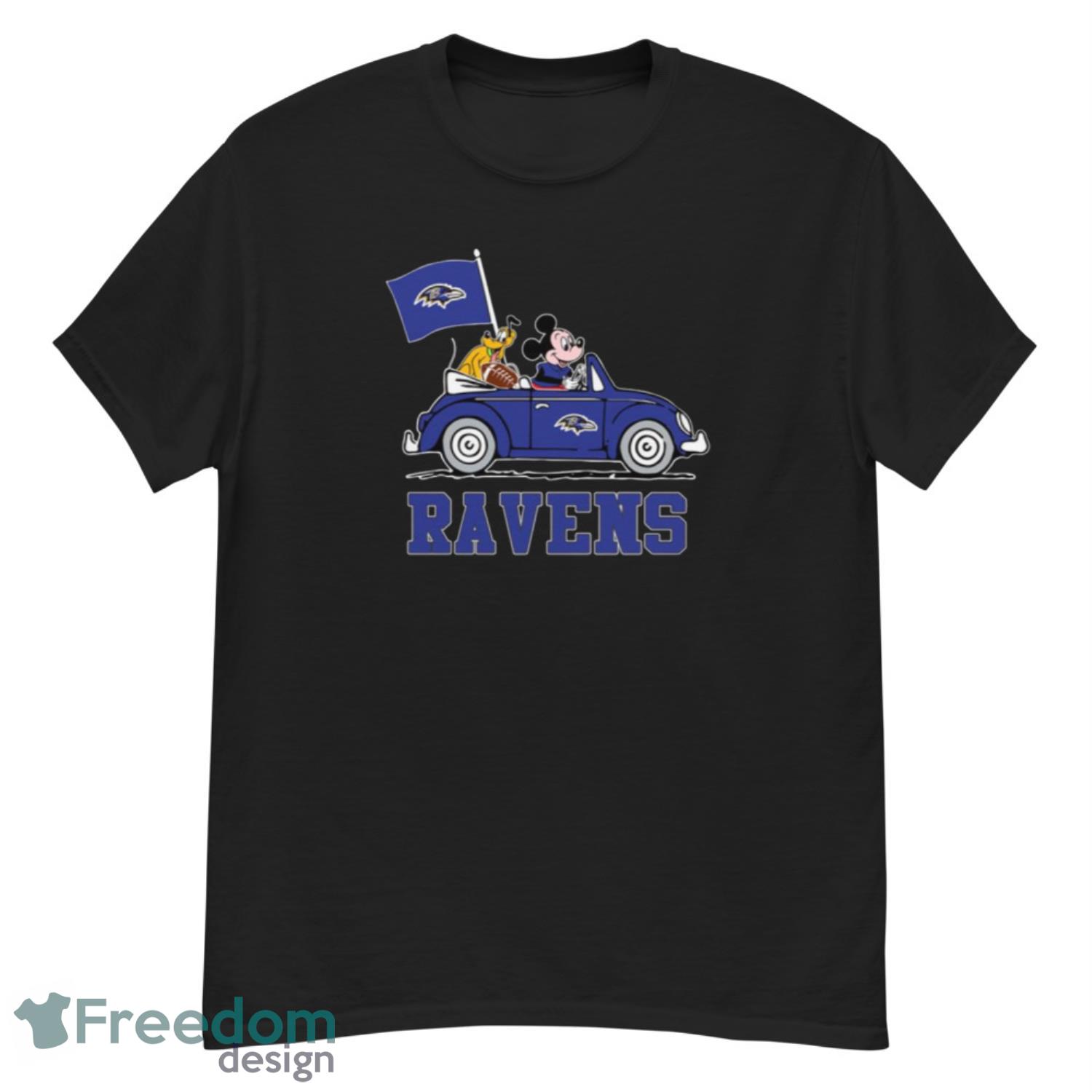 NFL Mickey Mouse And Minnie Mouse Baltimore Ravens Shirt - Teexpace