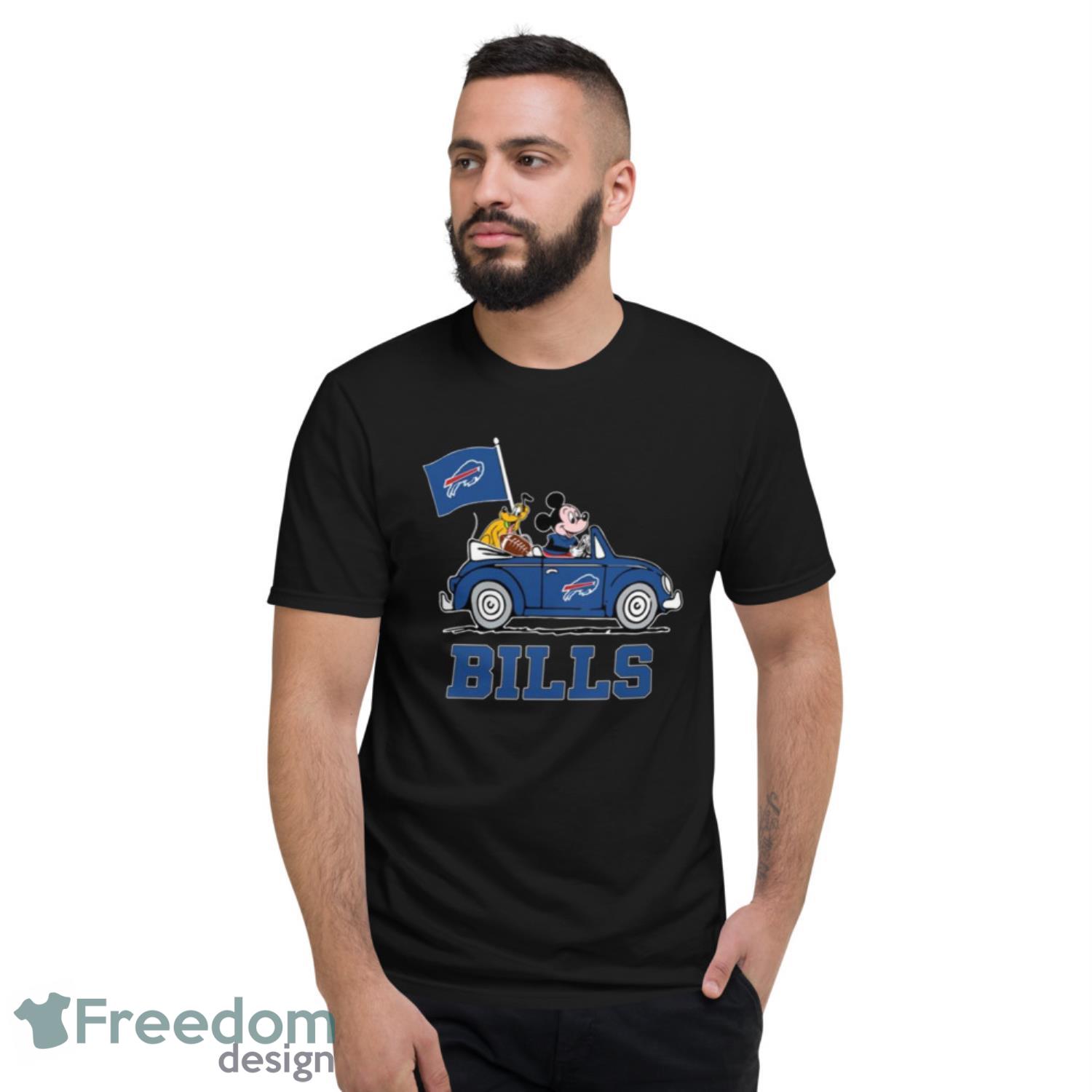 NFL Football Buffalo Bills Pluto Mickey Driving Disney Shirt T-Shirt