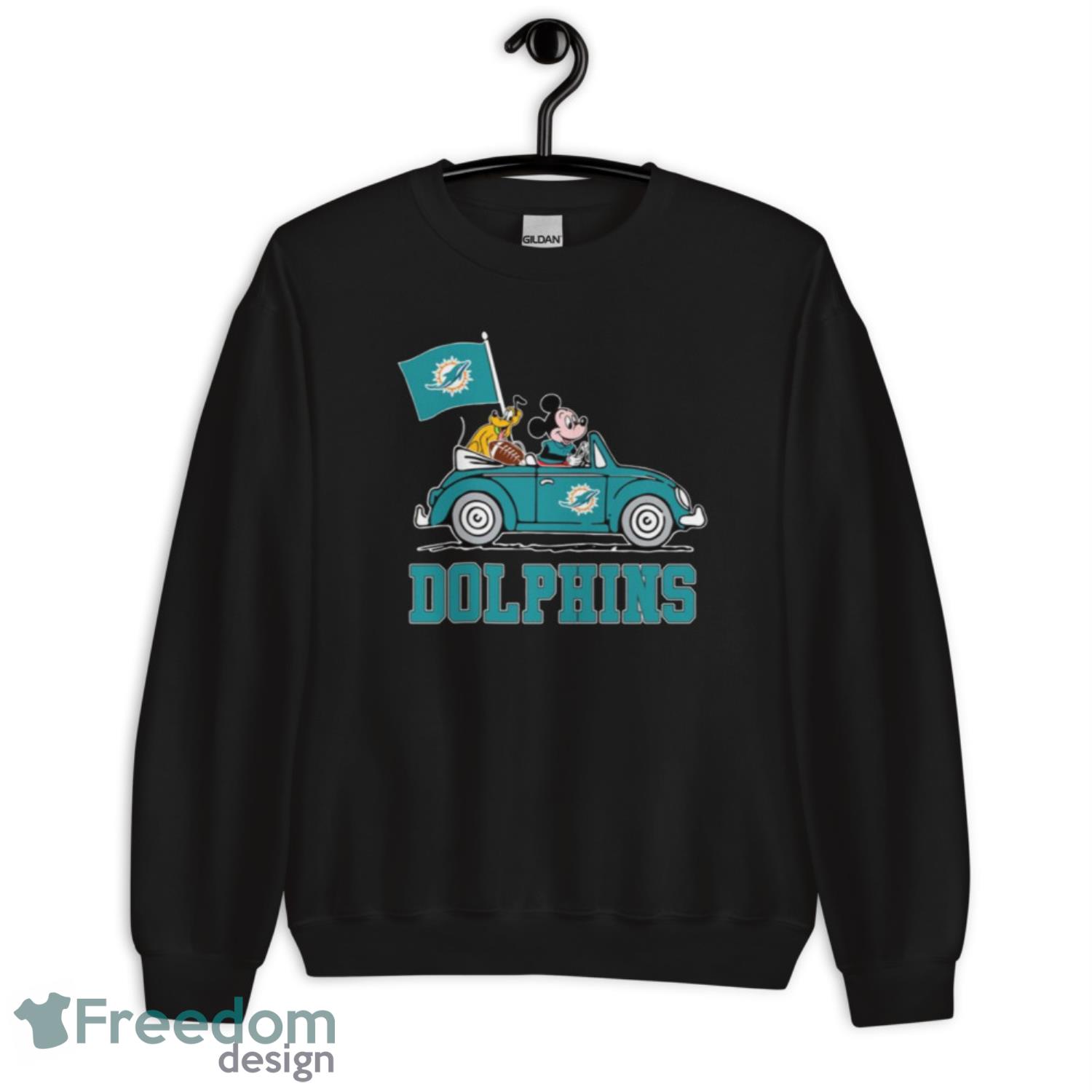 I Love The Dolphins Mickey Mouse Miami Dolphins Youth Hoodie 