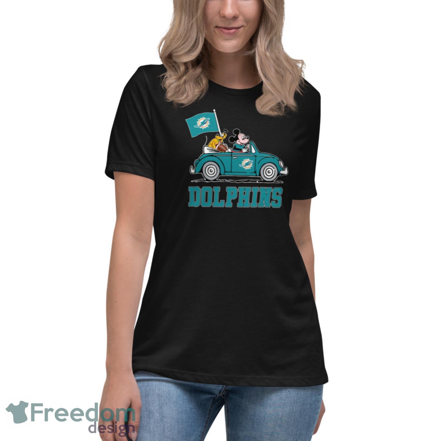 NFL Miami Dolphins Mickey Mouse Disney Super Bowl Football T Shirt