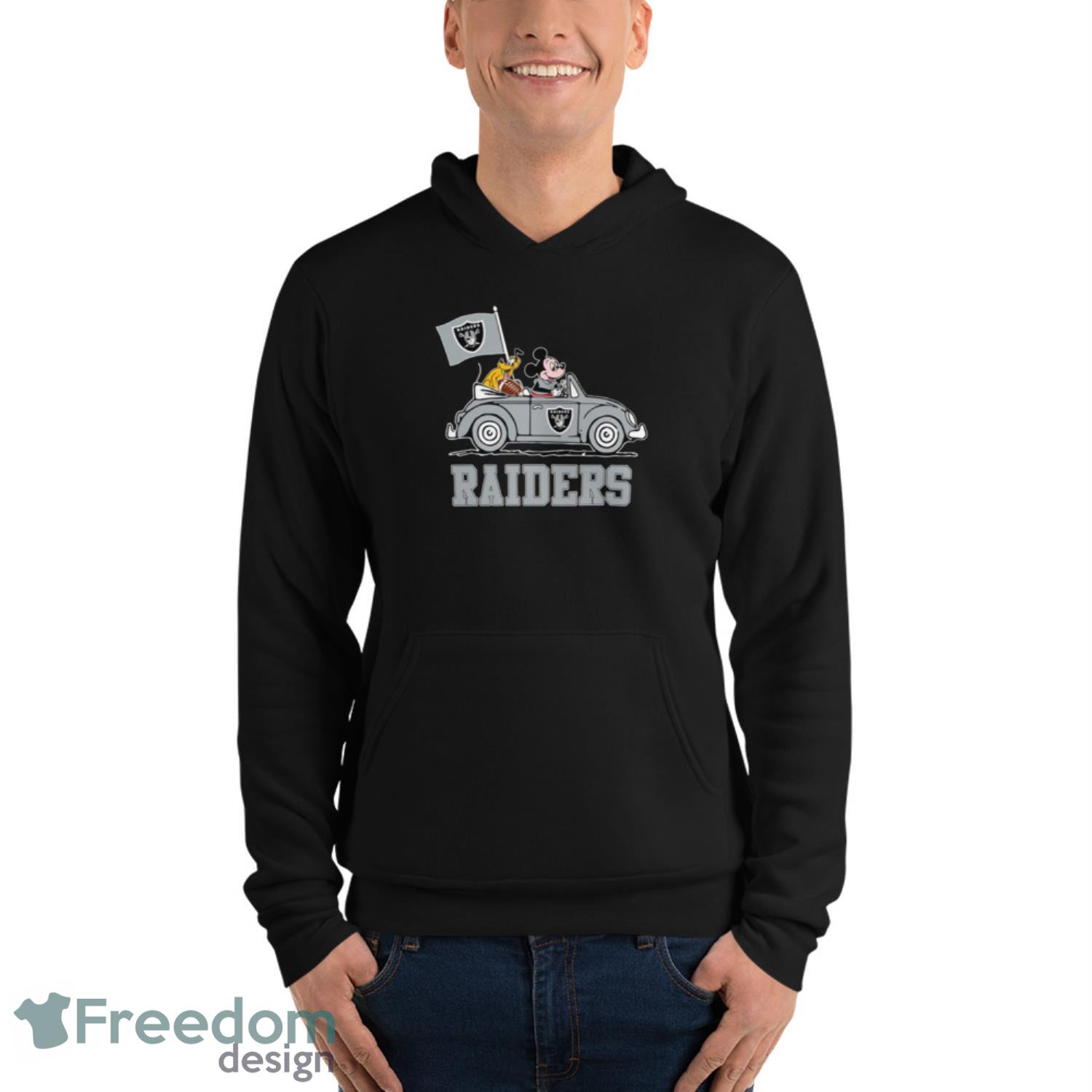 NFL Football Oakland Raiders Pluto Mickey Driving Disney Shirt T Shirt -  Freedomdesign