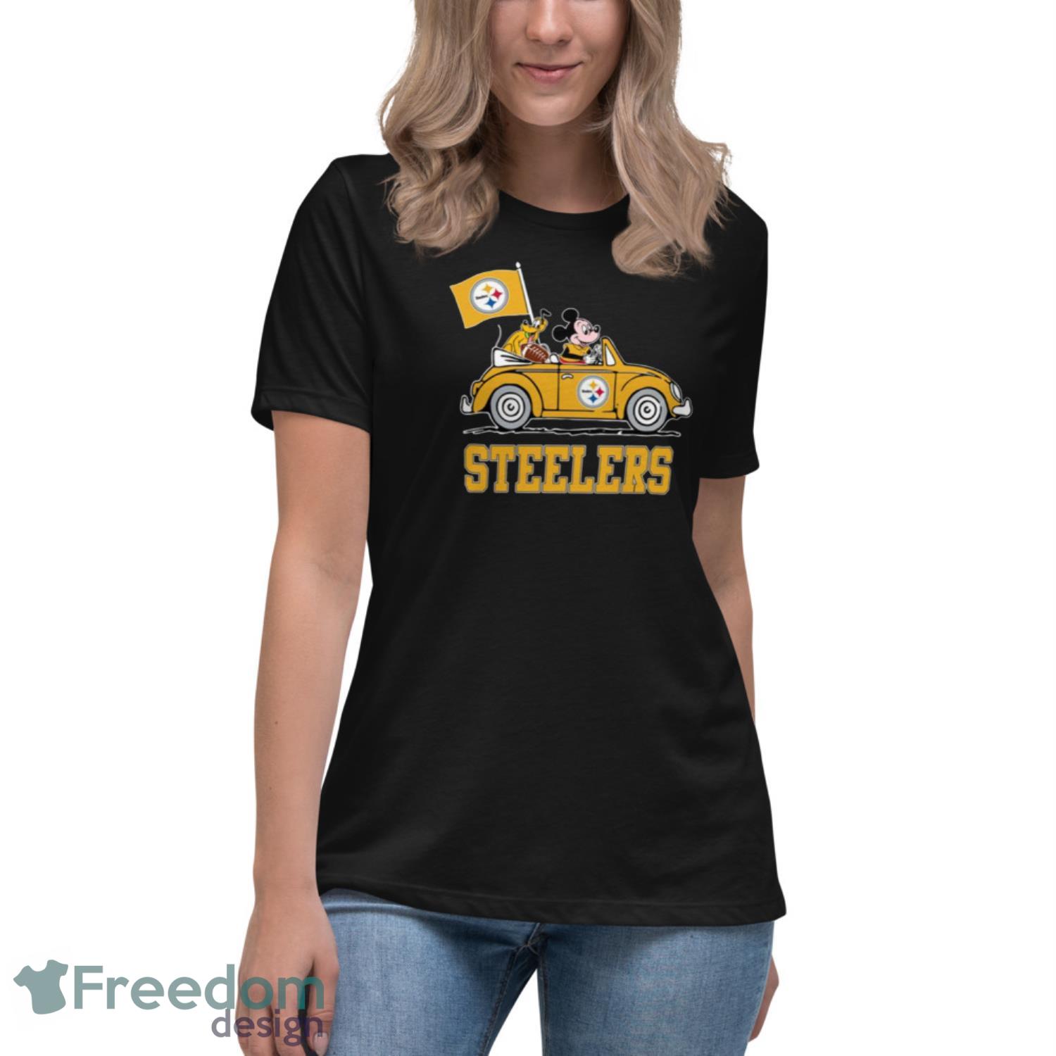 Pittsburgh Steelers Unisex Disney Mickey Football Short Sleeve T-Shirt