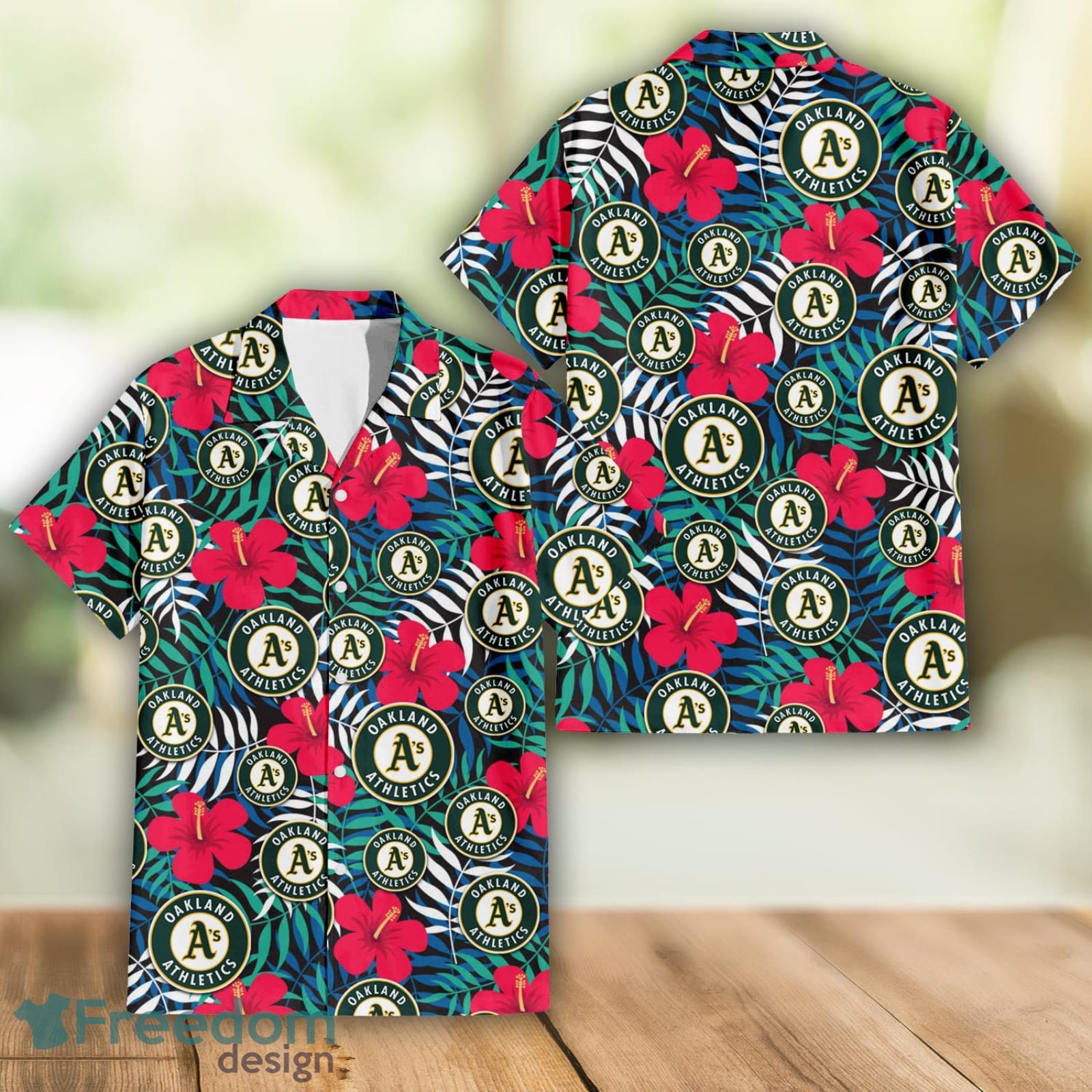 Los Angeles Dodgers Red Hibiscus Green Leaf Tropical Hawaiian Shirt For  Sport Fans - Freedomdesign