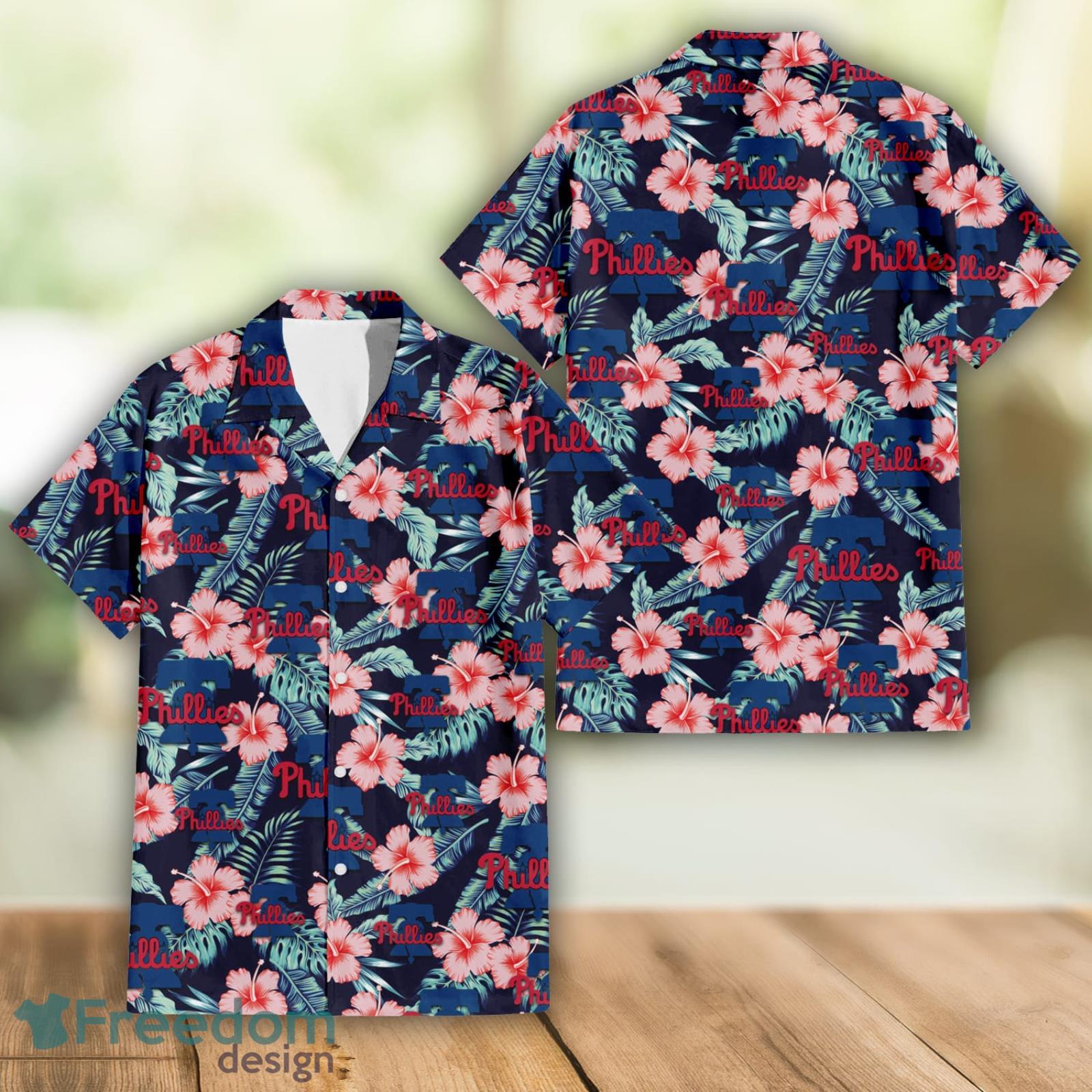 Philadelphia Phillies Hibiscus Tropical Hawaiian Shirt Men And Women Summer  Gift - Freedomdesign