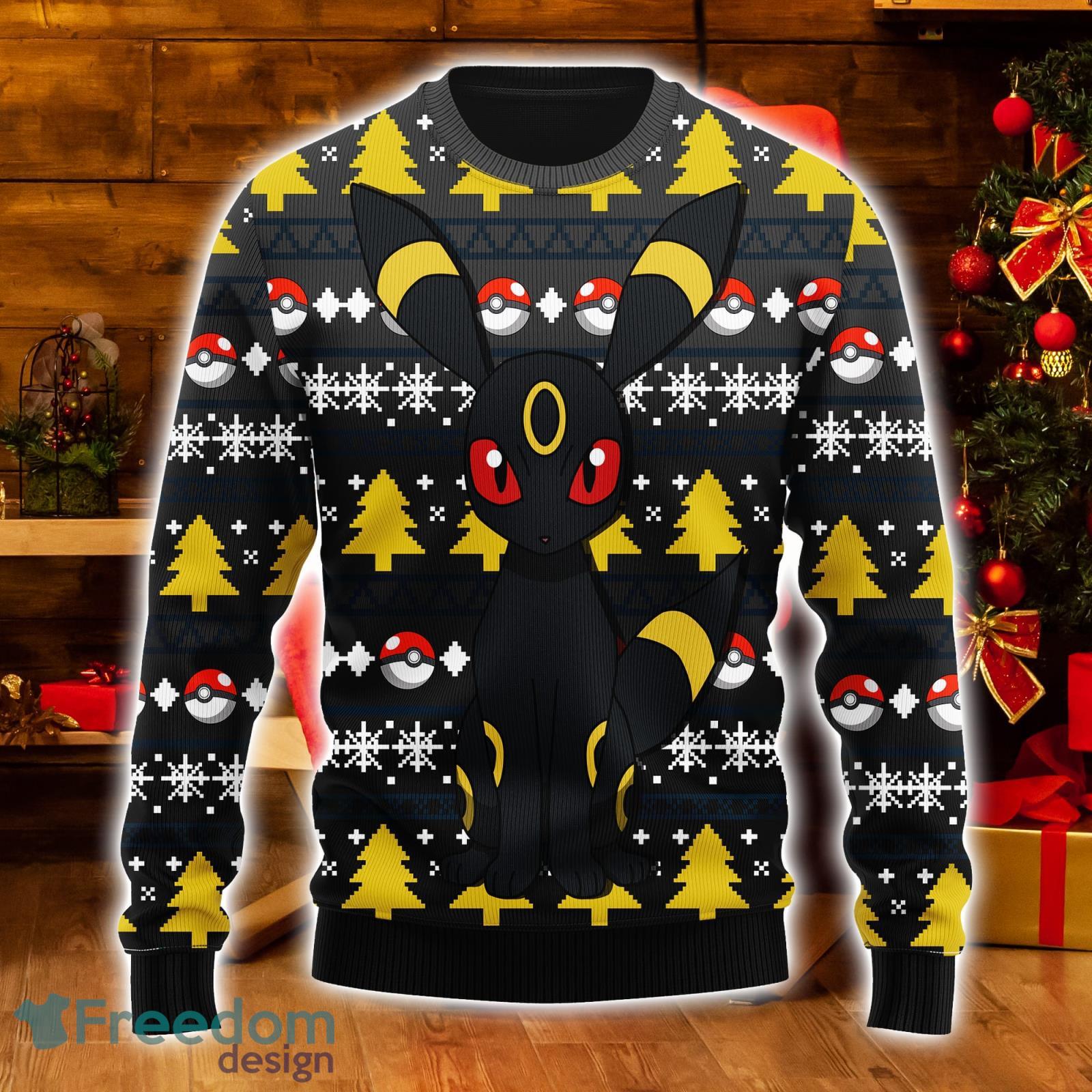 Eevee Pokemon Ugly Christmas Sweater For Men Women - Banantees