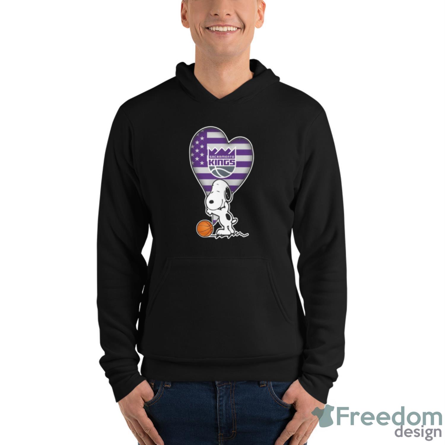 Sacramento Kings NBA Basketball The Peanuts Movie Adorable Snoopy T Shirt - Unisex Fleece Pullover Hoodie Sacramento Kings NBA Basketball The Peanuts Movie Adorable Snoopy T Shirt - Unisex Fleece Pullover Hoodie