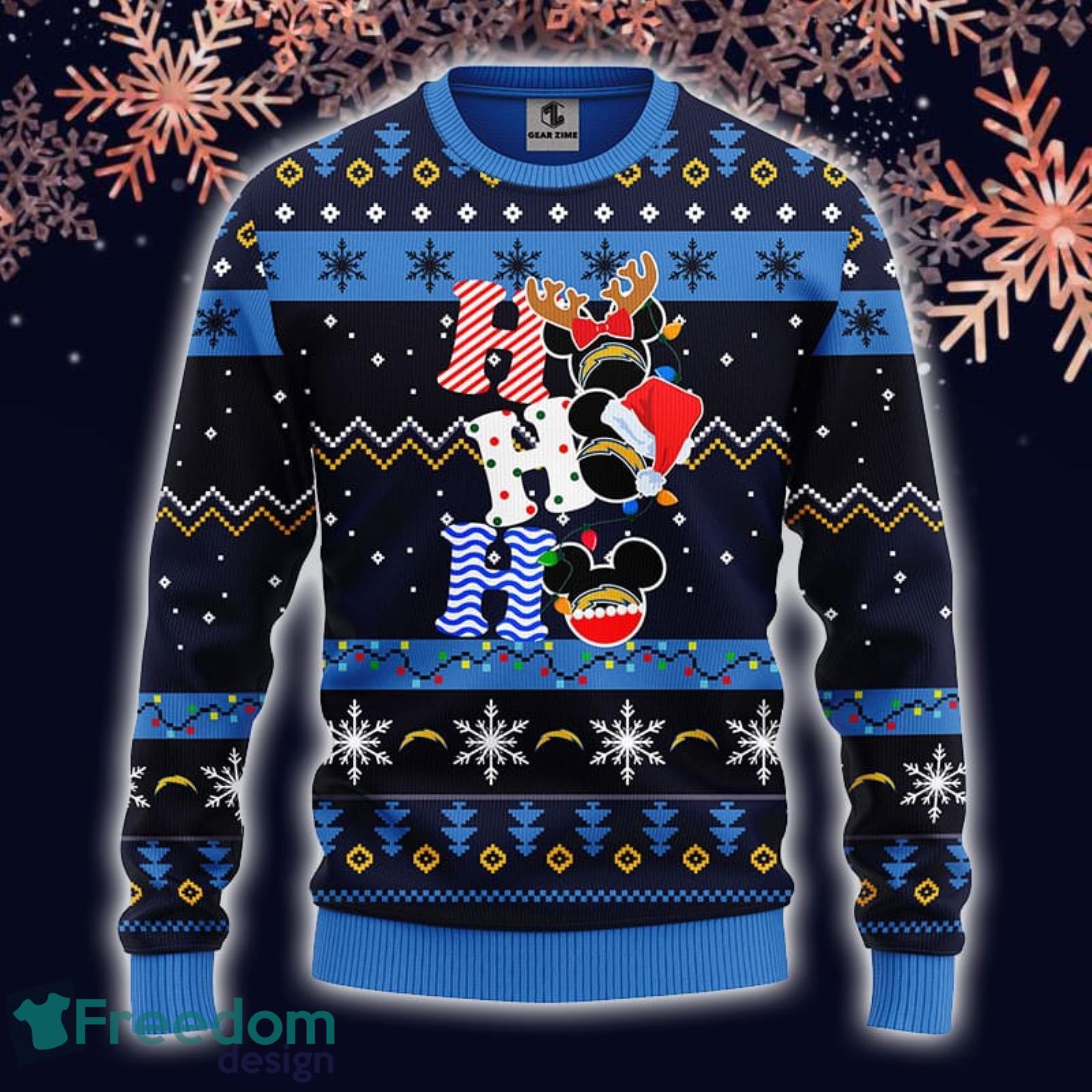 San Francisco 49ers Mickey And Friends Christmas Sweater 3D All