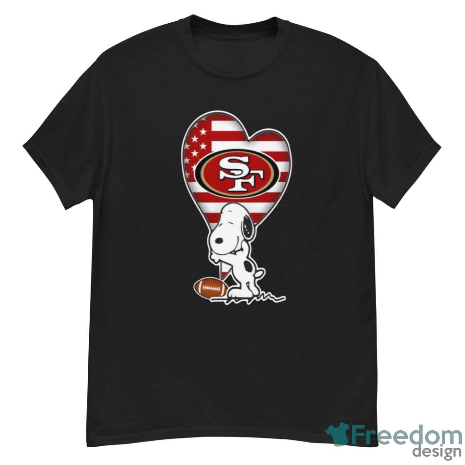 San Francisco 49ers NFL Football The Peanuts Movie Adorable Snoopy T Shirt  - Freedomdesign