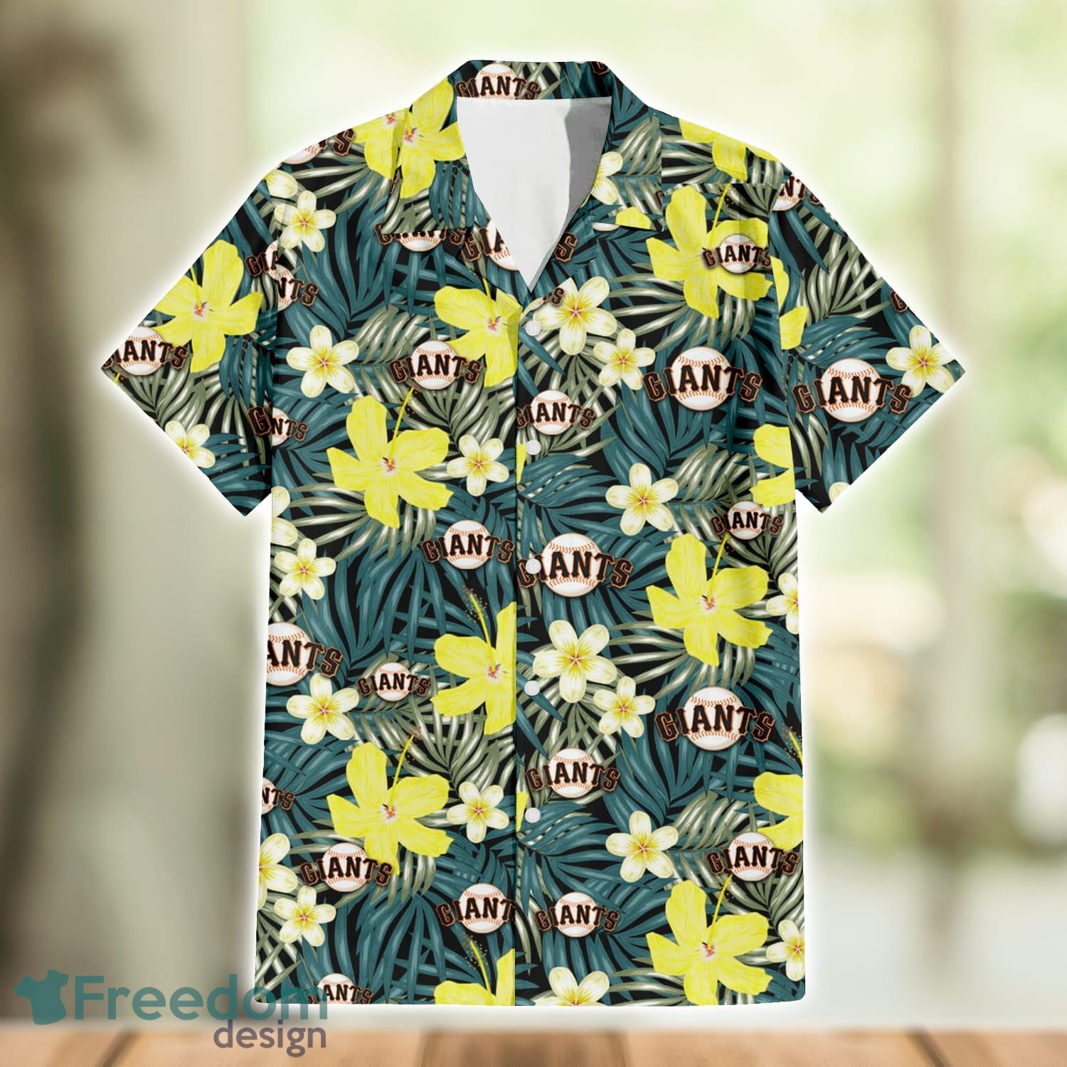 San Francisco Giants Palm Leaves Pattern Tropical Hawaiian Shirt