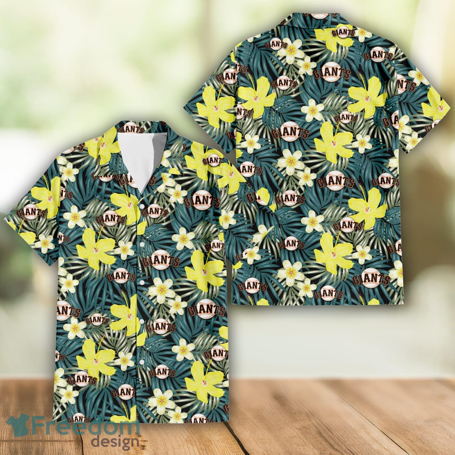 San Francisco Giants Green Leaf Pattern Tropical Hawaiian Shirt For Men And  Women - Freedomdesign