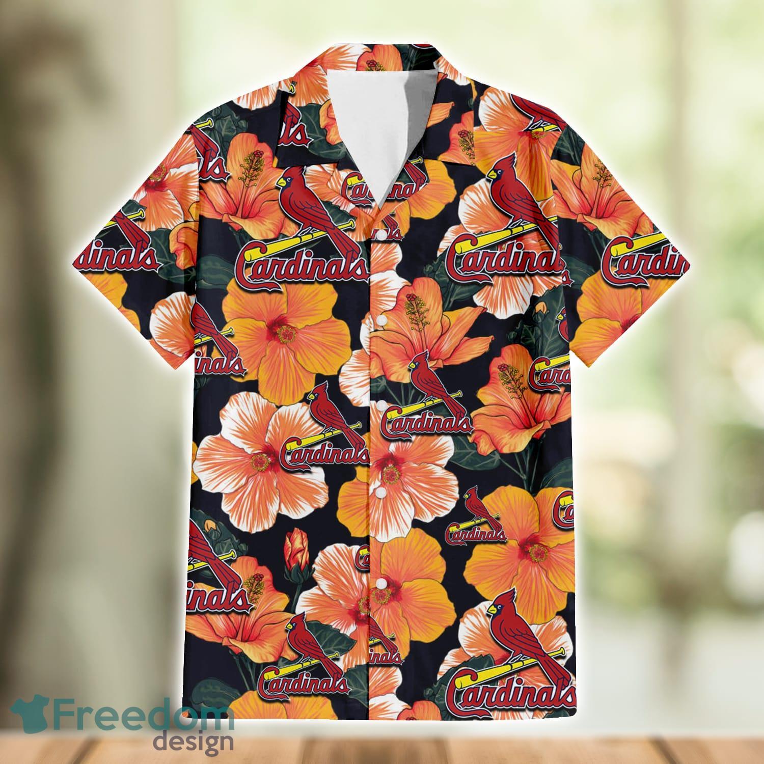 MLB St. Louis Cardinals Tropical Hibiscus Hawaiian Shirt For Sport Fans