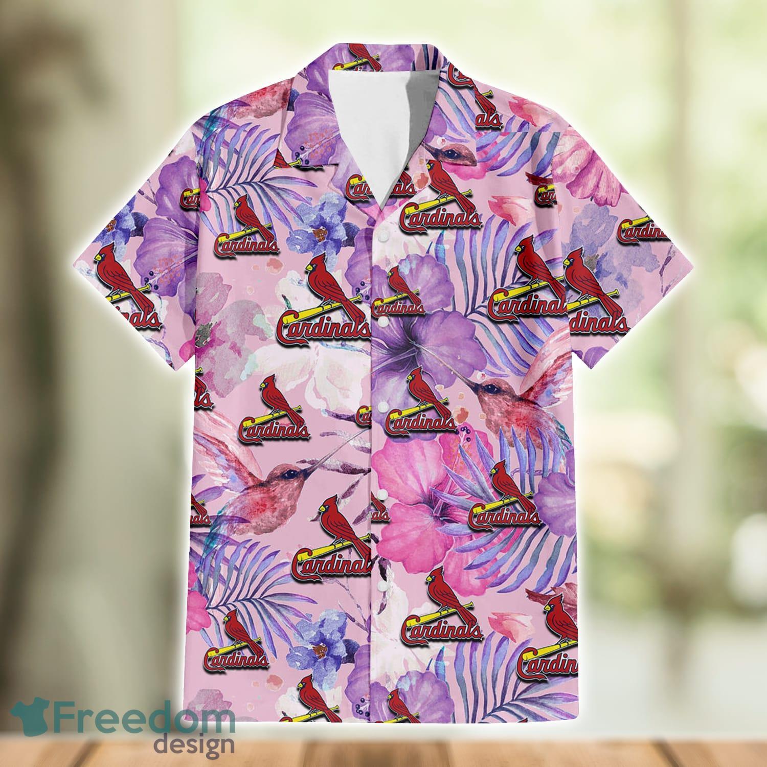 New York Yankees White Purple Hibiscus Pink Hummingbird Pink Hawaiian Shirt  For Fans - Freedomdesign